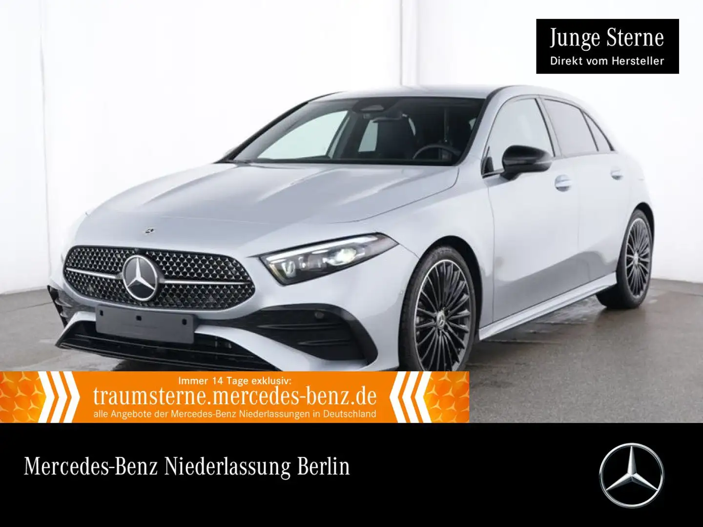 Mercedes-Benz A 200 AMG+NIGHT+MULTIBEAM+KAMERA+KEYLESS+7G Silber - 1