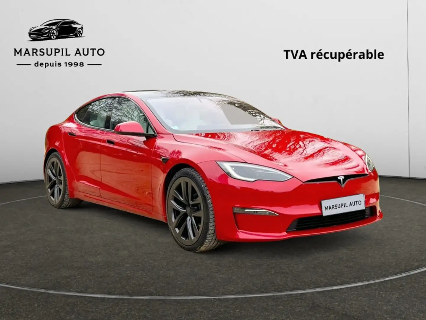 Tesla Model S TRI-MOTOR PLAID 100KWH Rojo - 1