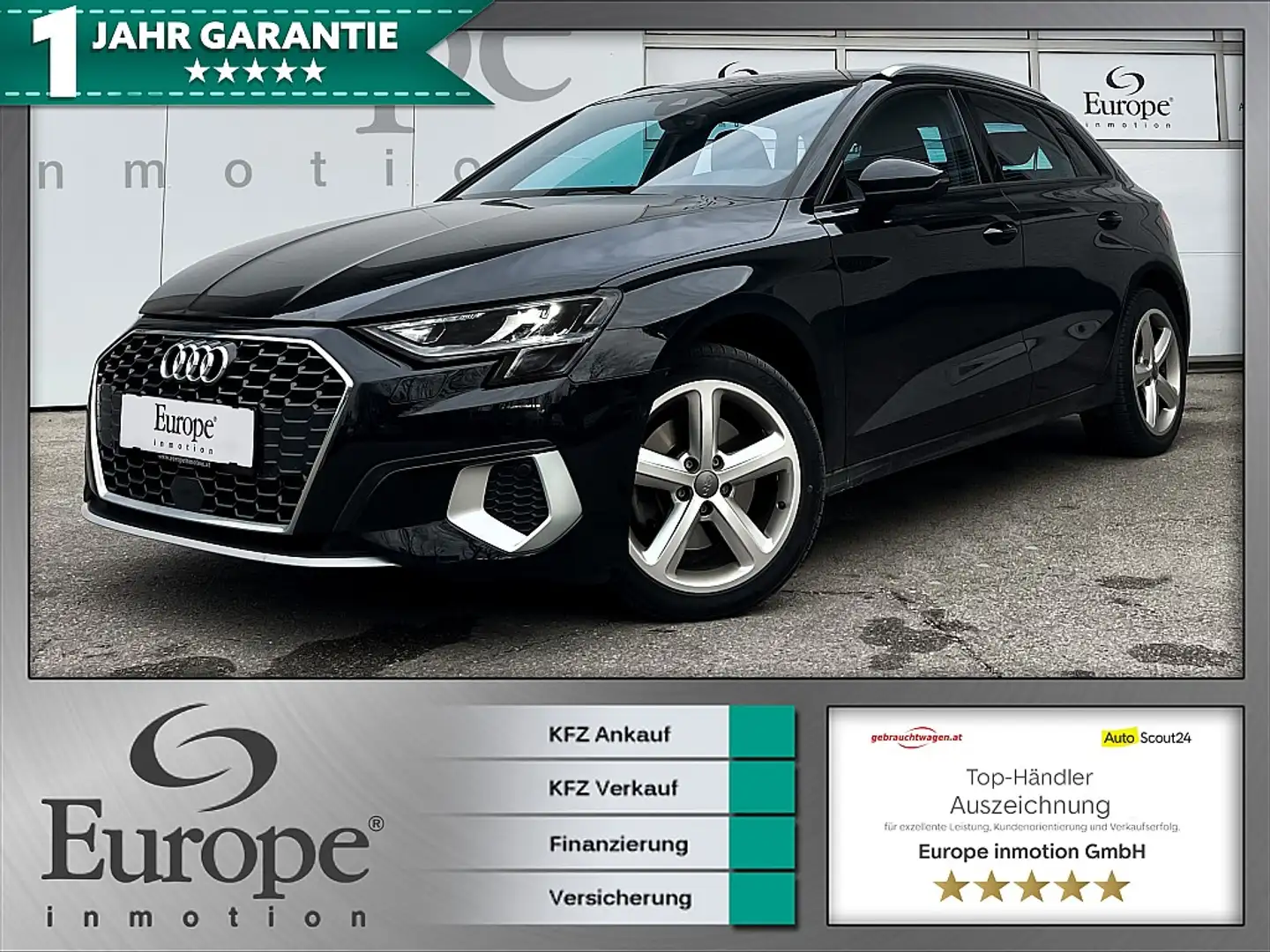 Audi A3 SB 30 TDI /Kamera/virt. Cockpit/Navi/Bluetooth/ Noir - 1