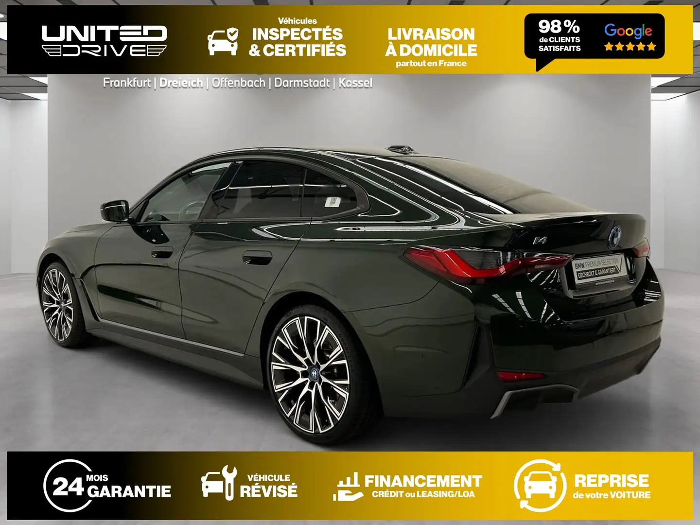 BMW i4 eDrive40 Gran Coupé M Pack Sport 340CV Zelená - 2