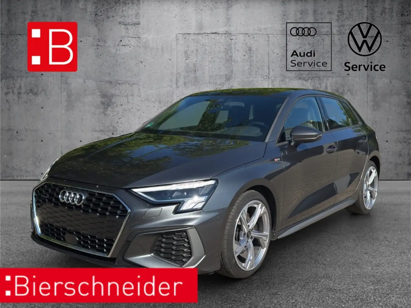 Audi A3 Sportback 40 TDI qu. S tronic line LED PANO KAMERA Grau - 1
