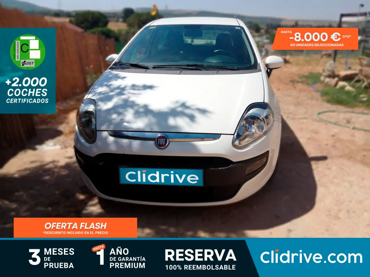 Fiat Punto Evo 1.4 Dynamic S&S Blanco - 1