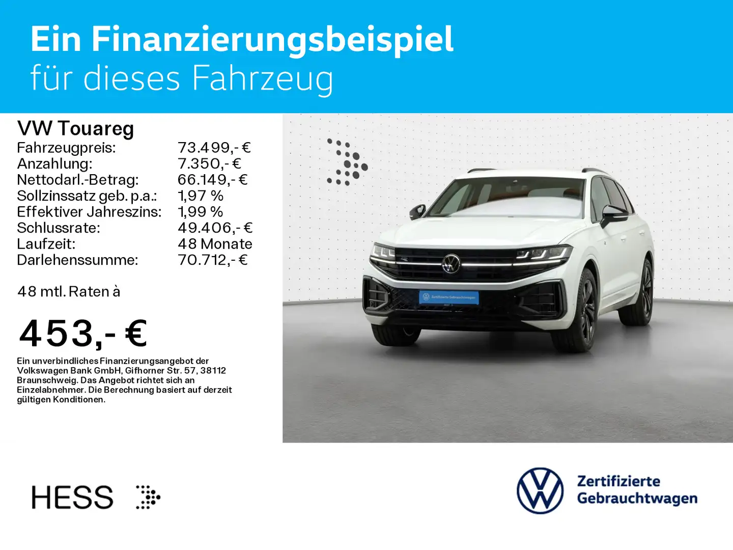 Volkswagen Touareg 3.0 TDI 4MOTION DSG R-LINE*BLACK-STYLE*S Weiß - 2