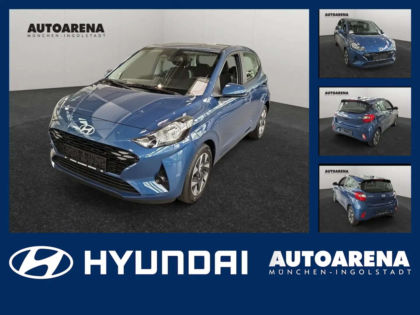 Hyundai i10 1.0 Trend Navi Kamera SHZ Blauw - 1
