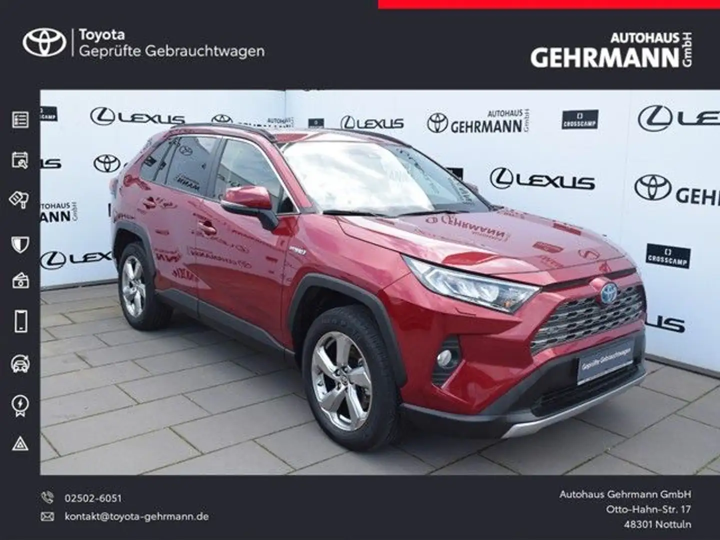 Toyota RAV 4 RAV4 Hybrid 4x2 Club *NAVI*SHZ* Rot - 1