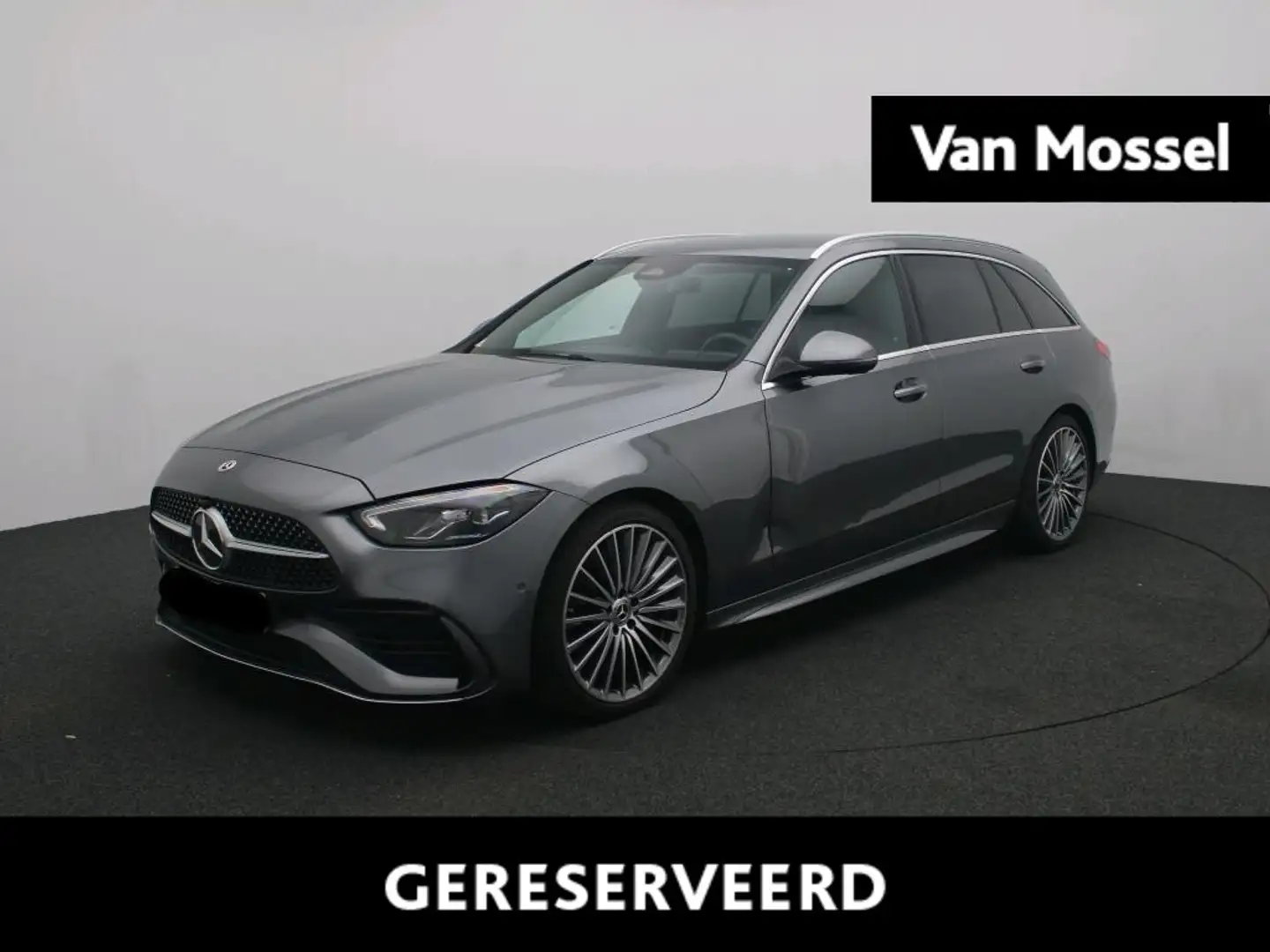 Mercedes-Benz C 180 Break AMG Line + LEDER + TREKHAAK + PTS + CAMERA + Grijs - 1