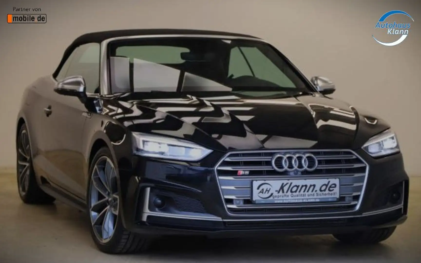 Audi S5 3.0 354PS Cabrio Matrix ACC Carbon B&O 1.Hand Schwarz - 1