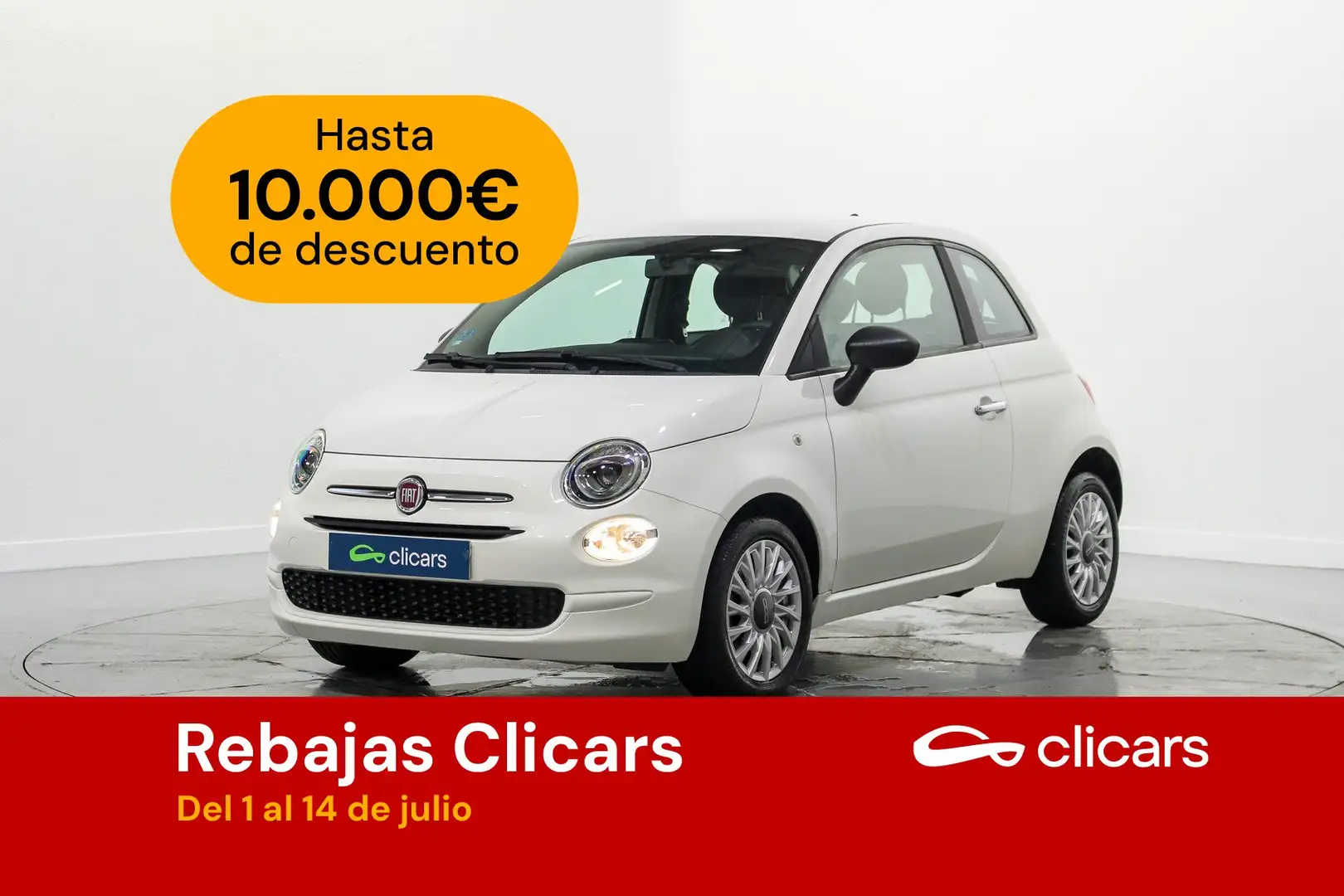 Fiat 500 1.0 Hybrid Cult 52kW Blanco - 1