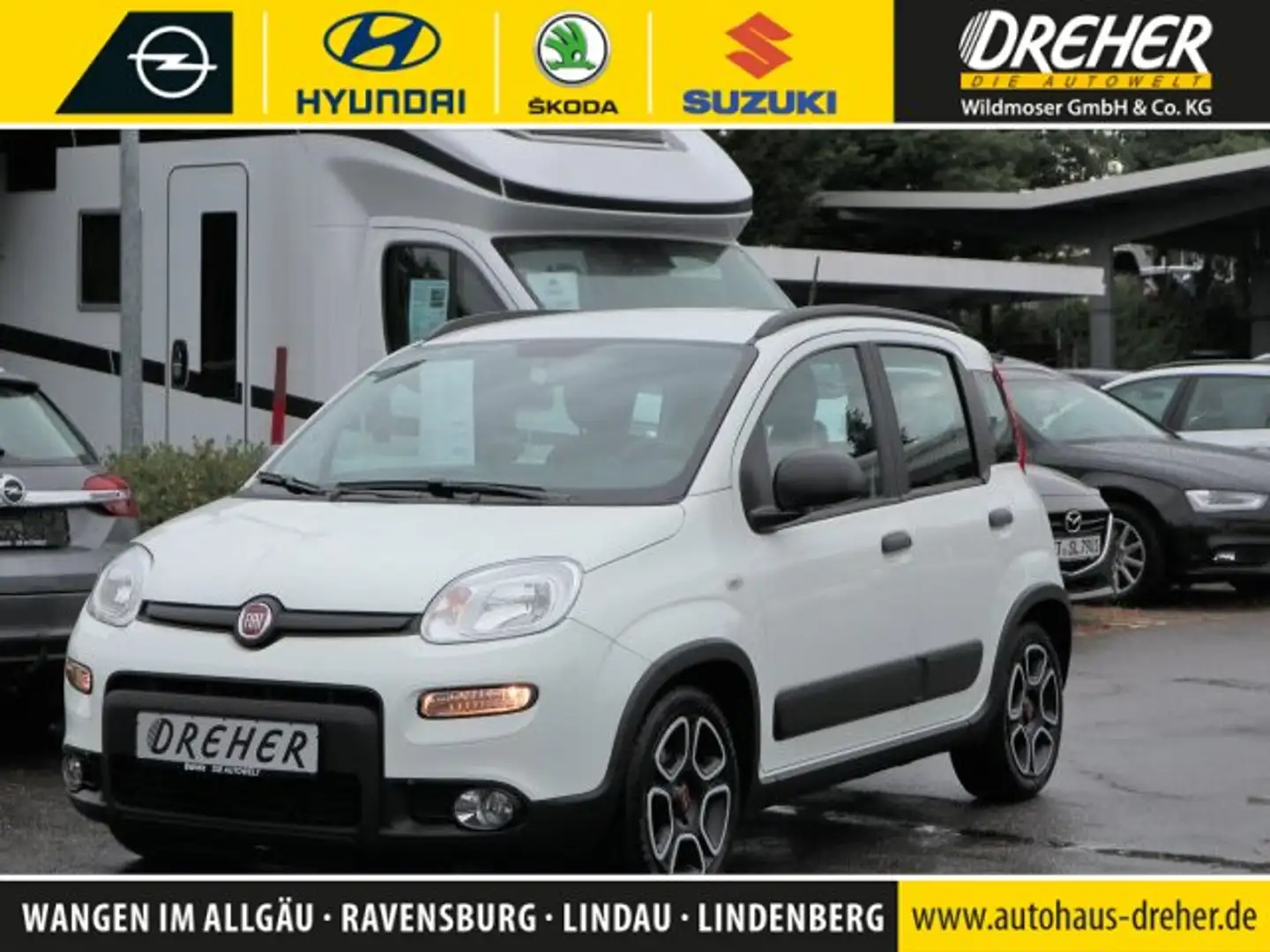 Fiat Panda Panda 1.0 Mild Hybrid Klima/eFH./NSW Blanc - 1