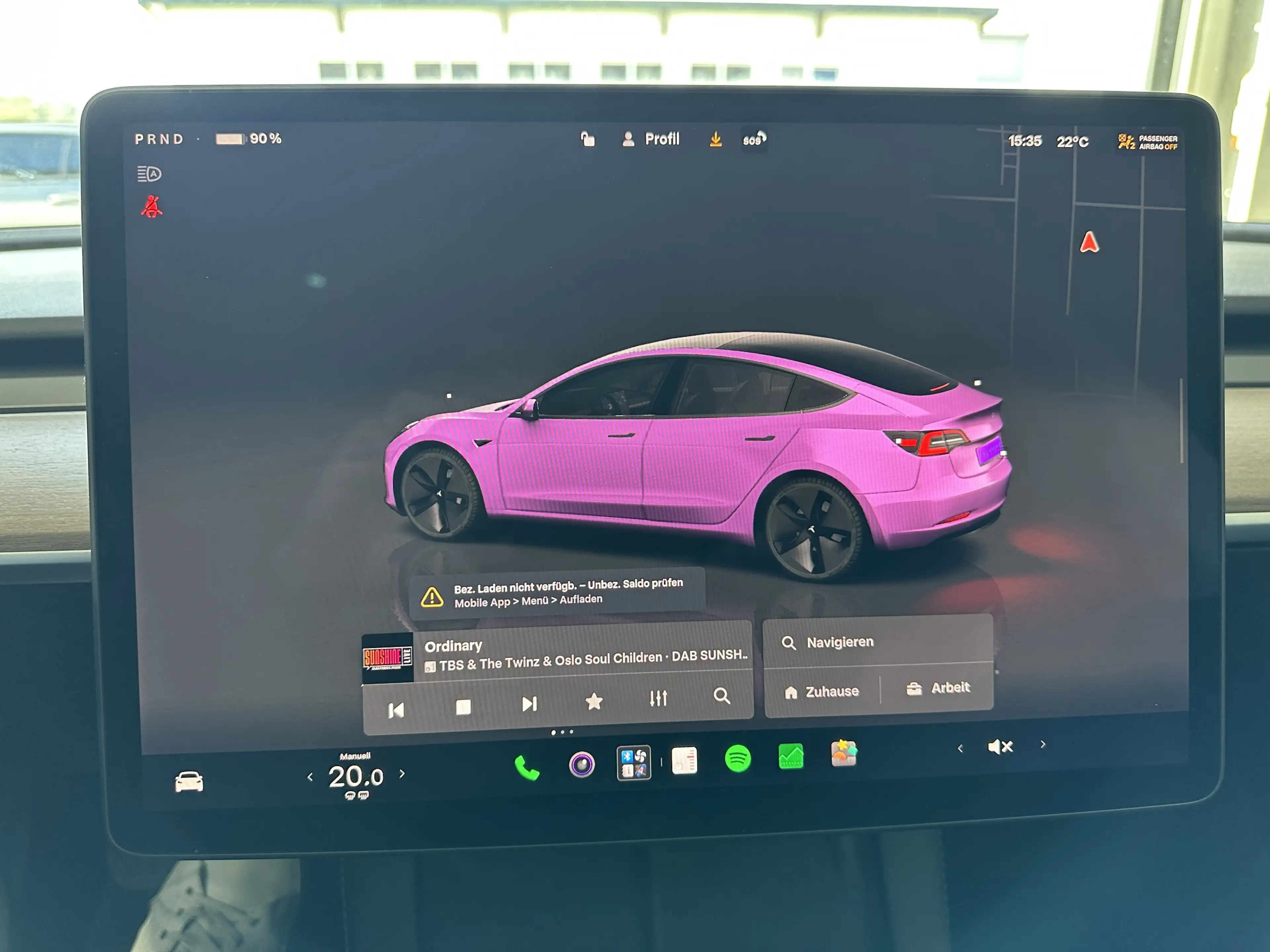 Tesla Model 3 Basis RWD Pano Navi LED Ryzen Wärmepumpe — photo 11