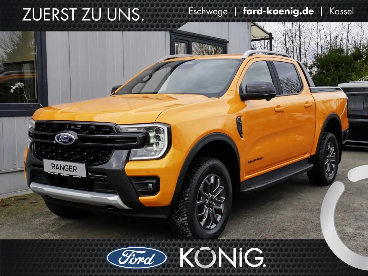 Ford Ranger DK Wildtrak 240 PS Aut.+Standhzg+ACC+AHK Klima Orange - 1