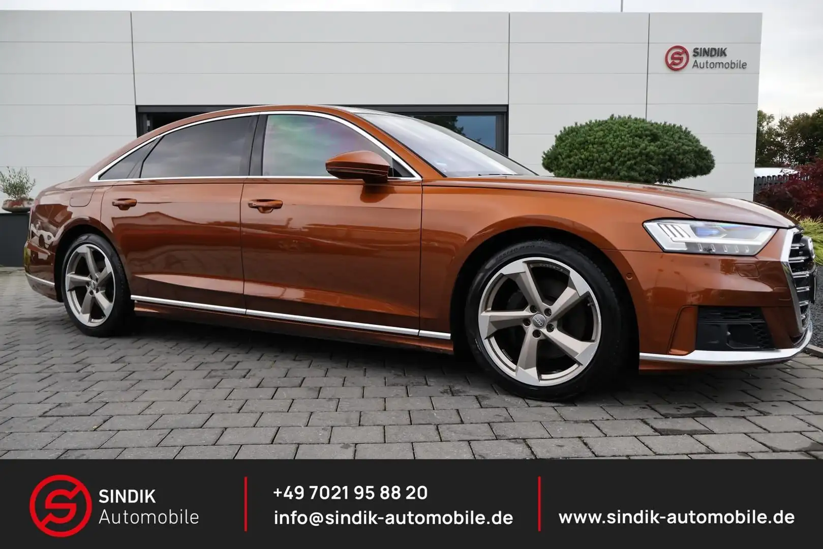 Audi A8 50 TDI quatt. Lang Exclusiv-Individual-Vollau Braun - 1