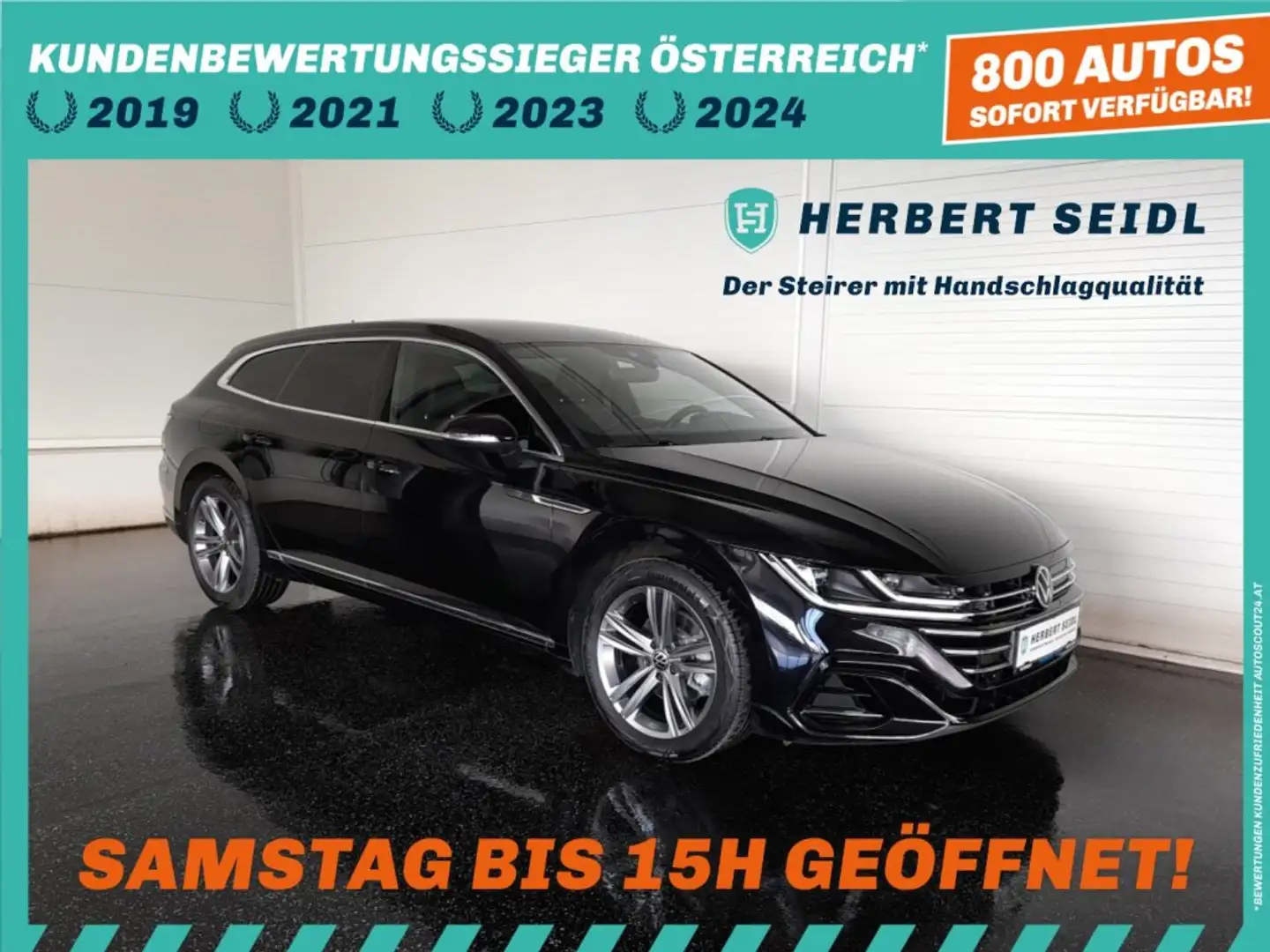 Volkswagen Arteon SB R-LINE PHEV DSG *VOLL-LED MIT FLA UND DYN BLINKER / DCC / VIRTUELL PRO / NAVI / ACC / E-KLAPPE / KEYLESS* Schwarz - 1