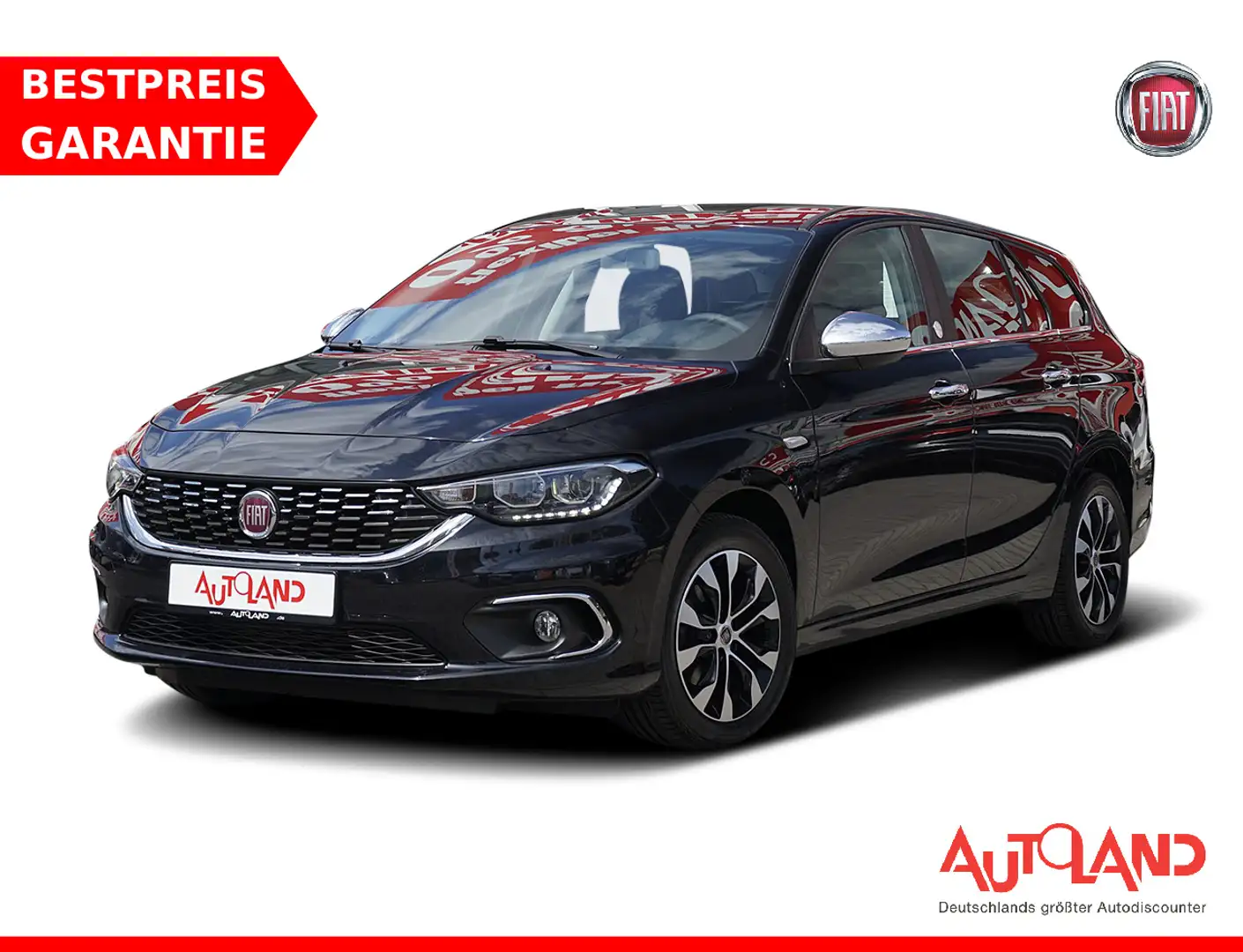 Fiat Tipo 1.4 T-Jet Mirror Navi Kamera Tempomat AHK Schwarz - 1
