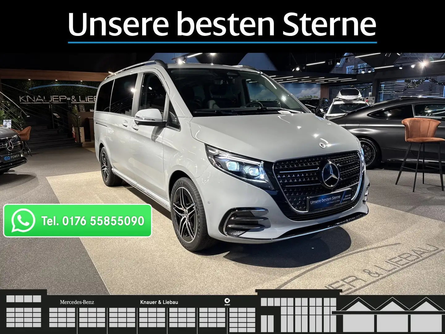 Mercedes-Benz V 300 V 300 d 4MATIC AVANTGARDE Lang AMG Line Navi/SHD Grau - 1