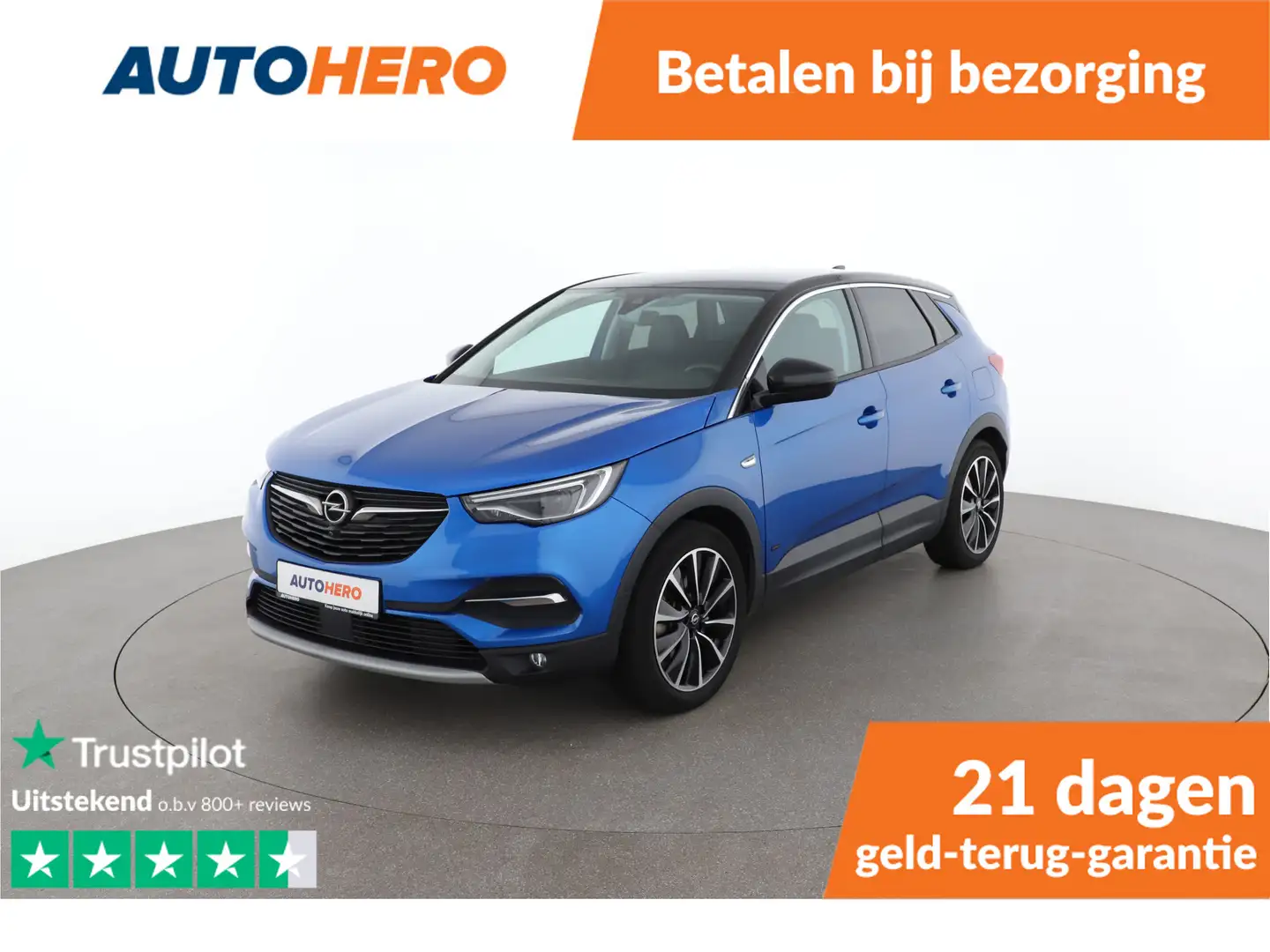 Opel Grandland X 1.6 Turbo Hybrid4 Elegance 300PK | DV33231 | Navi Blauw - 1