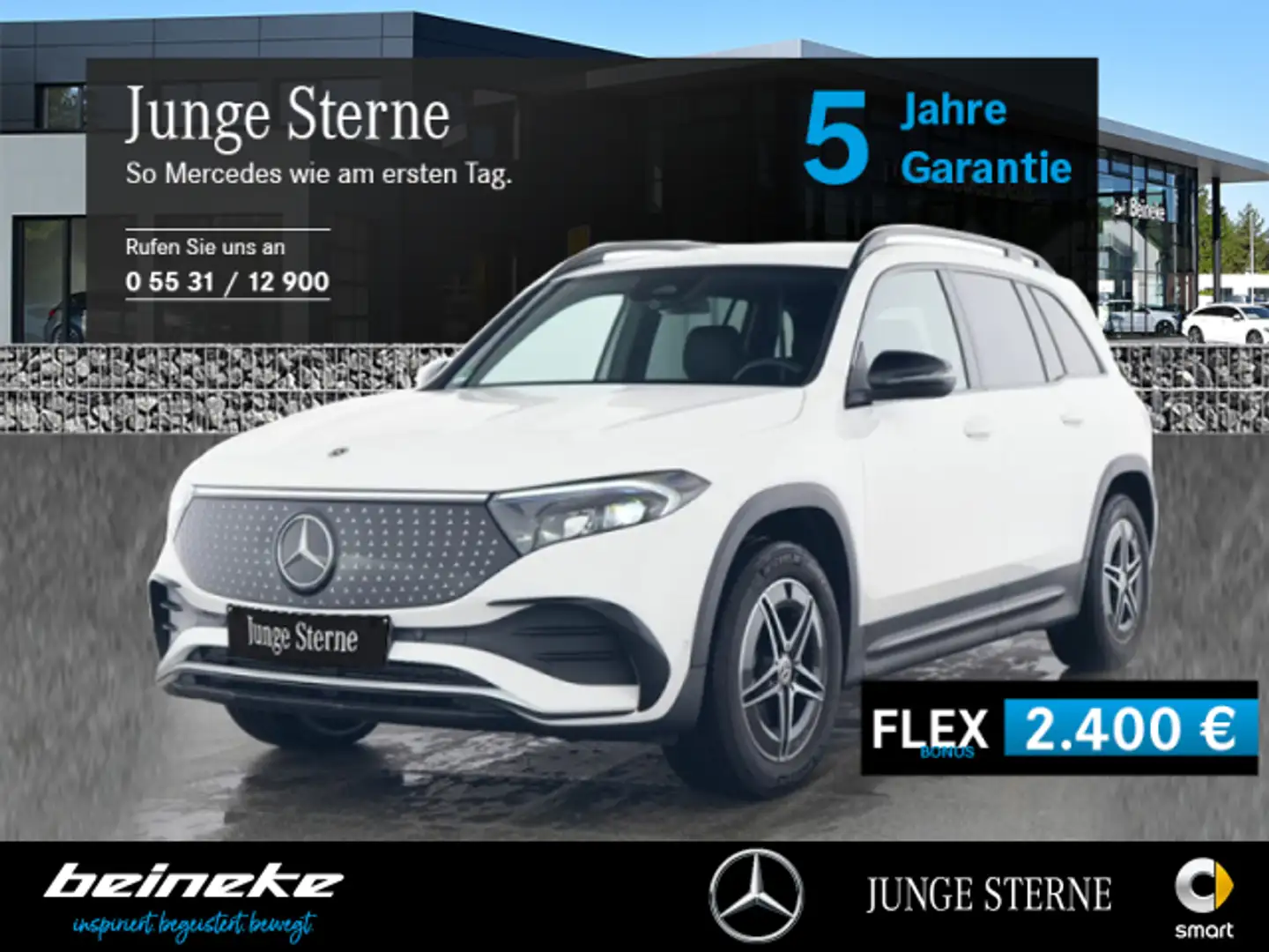 Mercedes-Benz EQB 300 EQB 300 4M AMG Night LED Kamera Easy-Pack Totw Weiß - 1