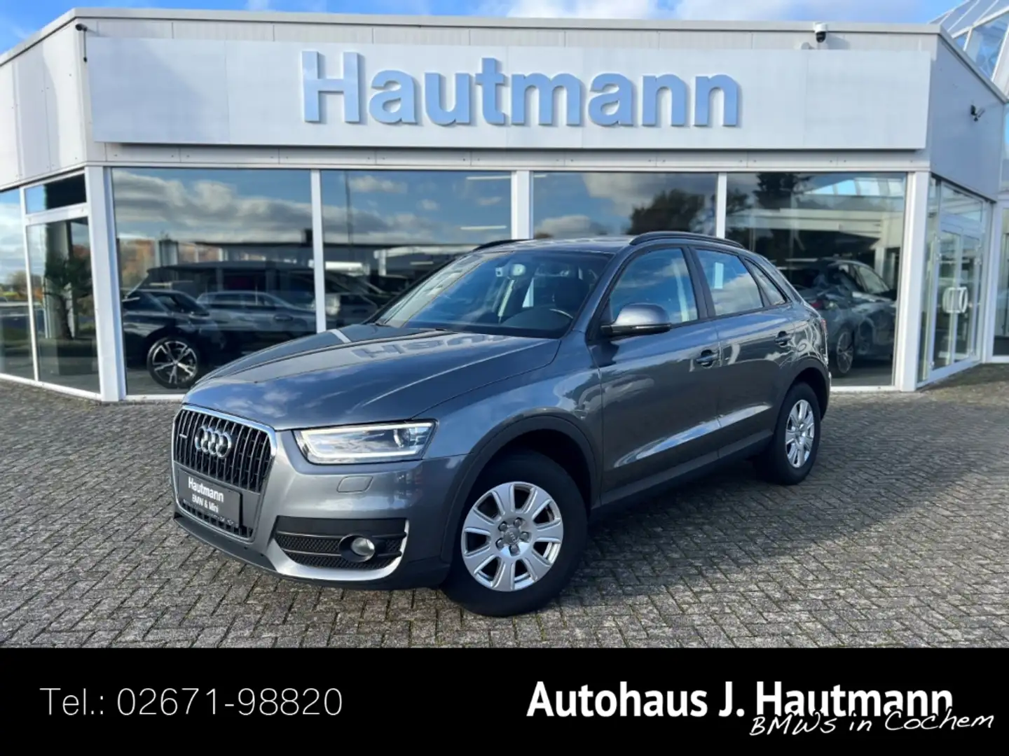 Audi Q3 2.0 TDI quattro +2.HAND+NAVI+XENON+TEMPO+ Grau - 1