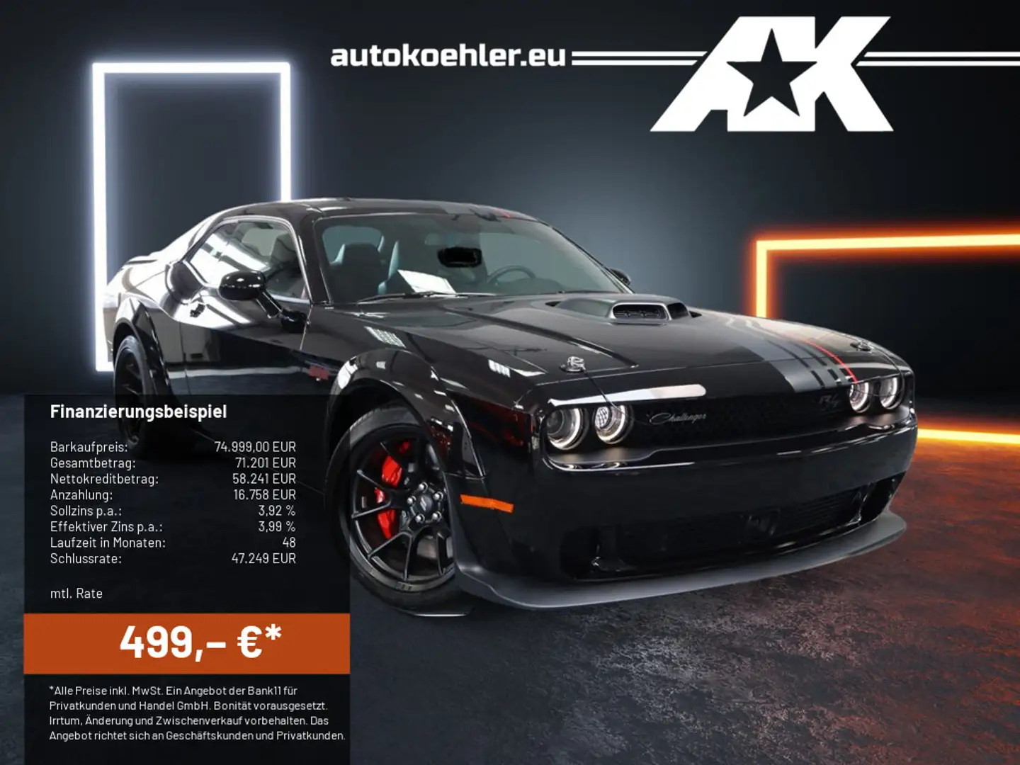 Dodge Challenger RT Shake Down Widebody Last Call Fekete - 1