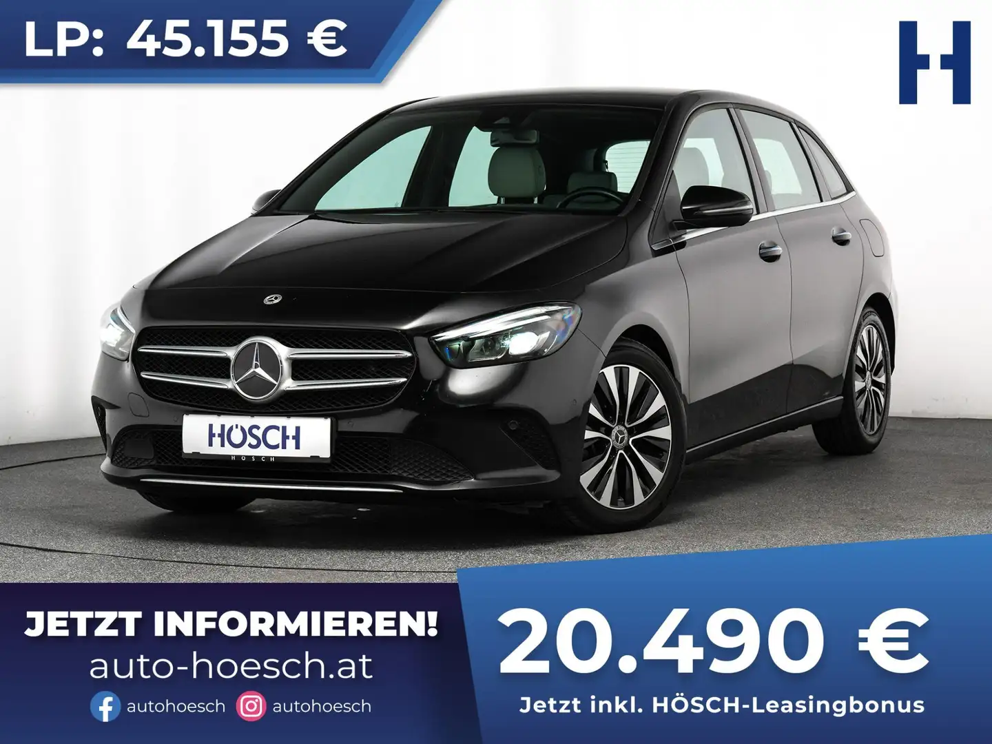 Mercedes-Benz B 180 d Aut. PREMIUM LED NAV KAMERA ASSISTENZ ++ Schwarz - 1