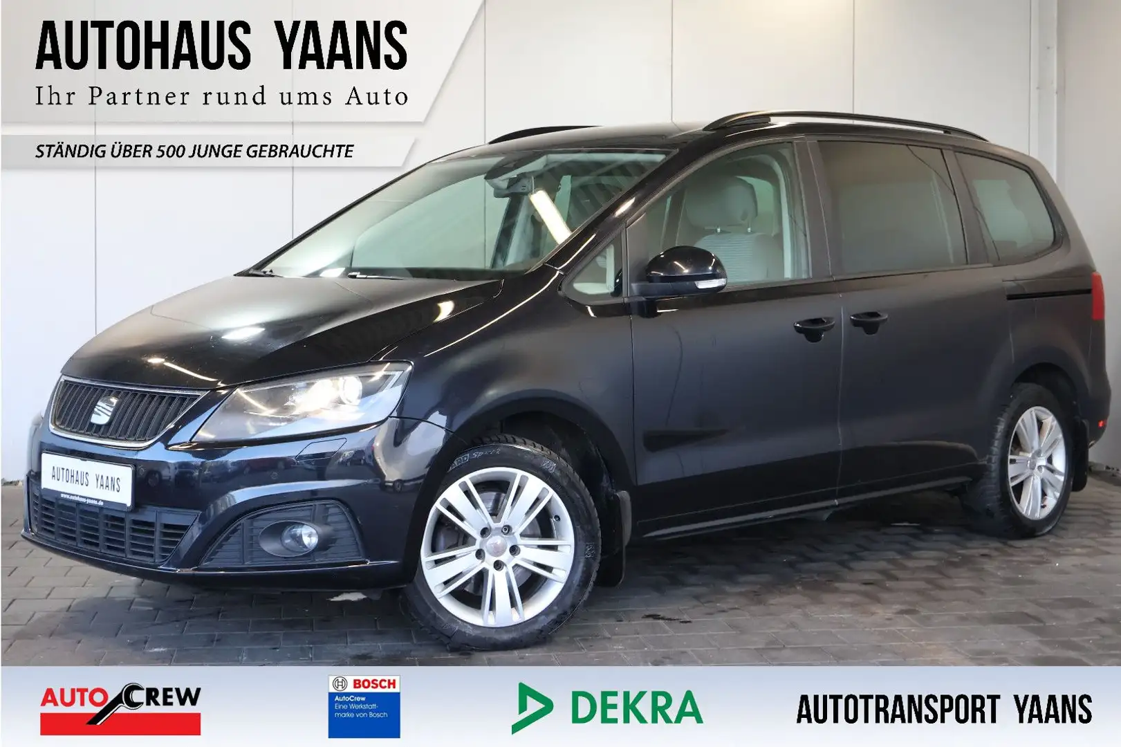 SEAT Alhambra 2.0 TDI Style NAVI+XEN+LANE+AHK+7 SITZE Schwarz - 1