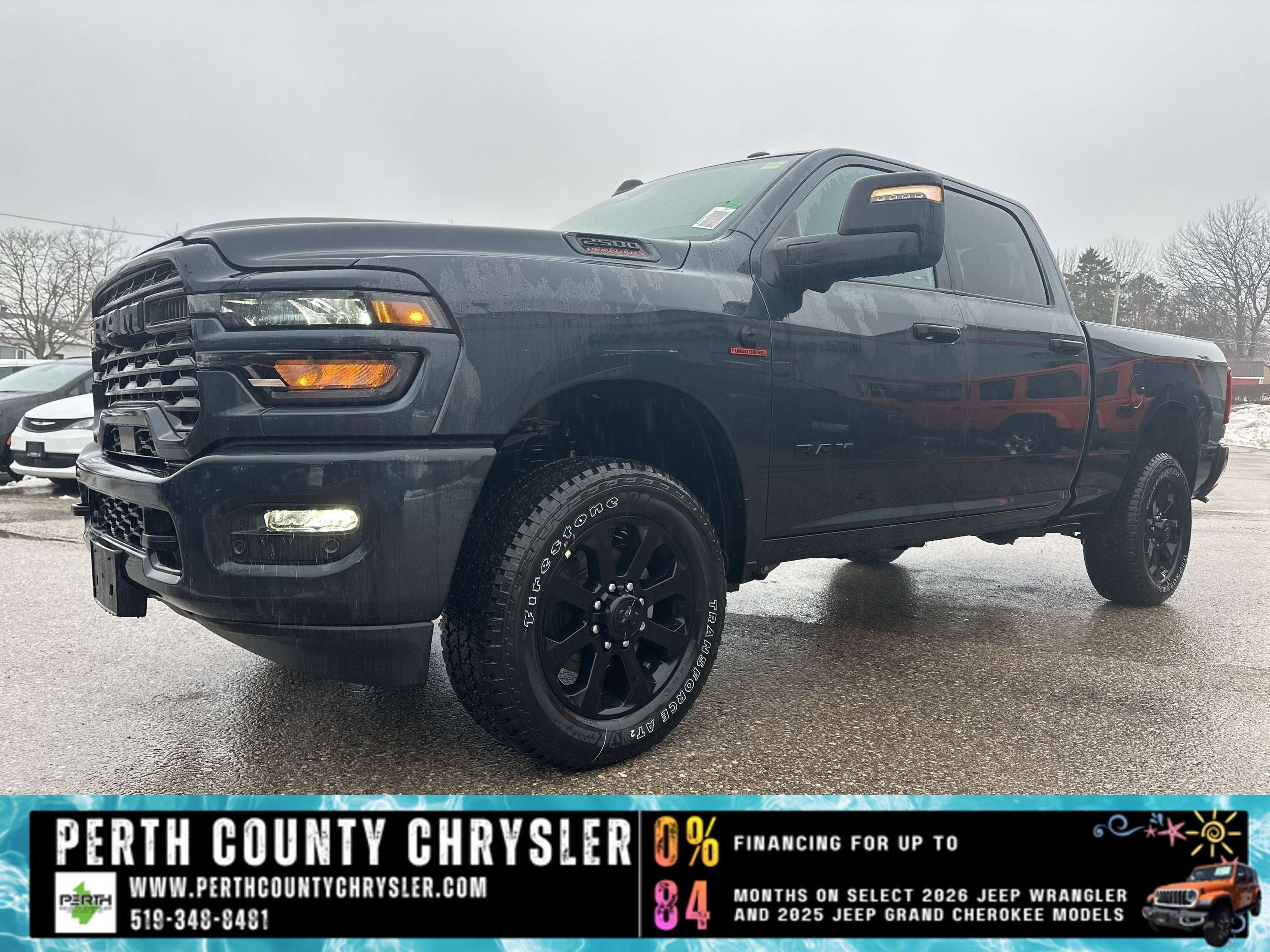 Blue 2026 RAM 2500 Pickup Truck Four-Wheel Drive 8-Speed Automatic