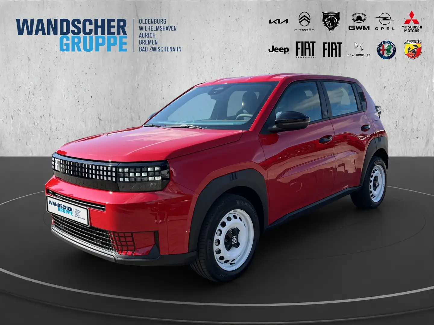 Fiat Grande Panda (RED) ELEKTRO *PDC*CARPLAY*TEMPOMAT* Rouge - 1