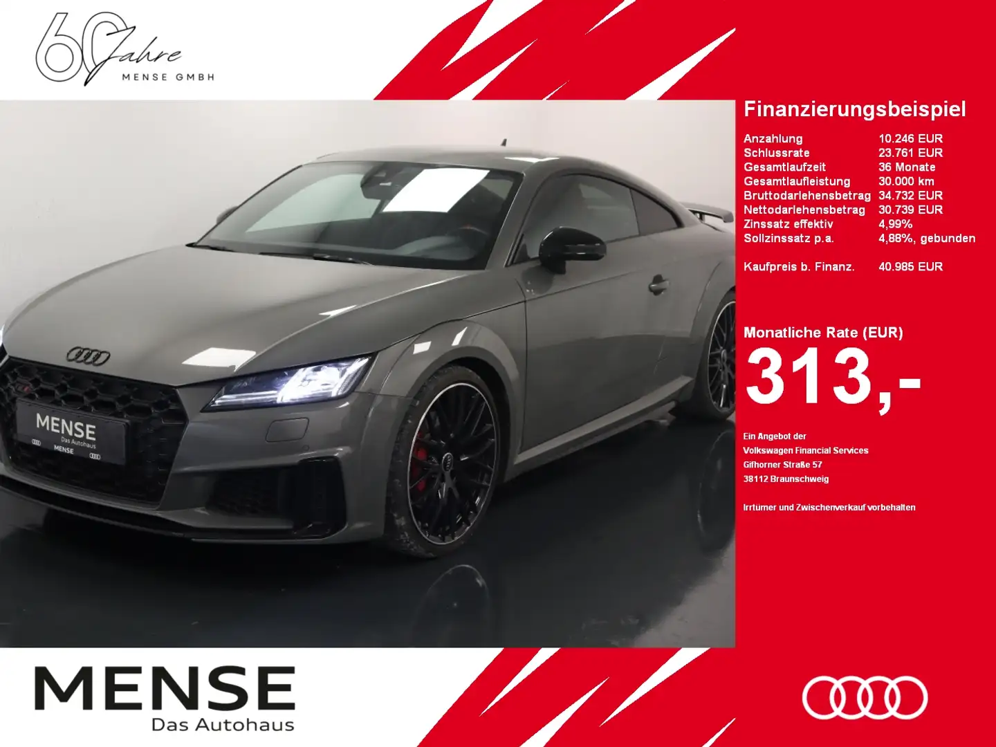 Audi TTS Coupé quattro S tronic |Matrix|PDC Grijs - 1