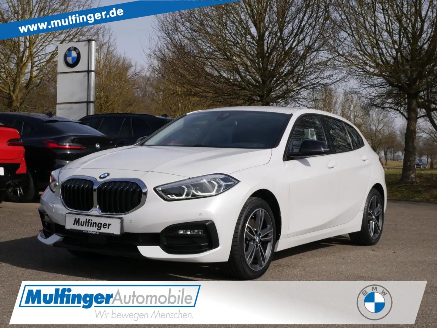 BMW 118 d Sport LiveProf.LED Temp.DAB Sitzh.Fernlicht Weiß - 1