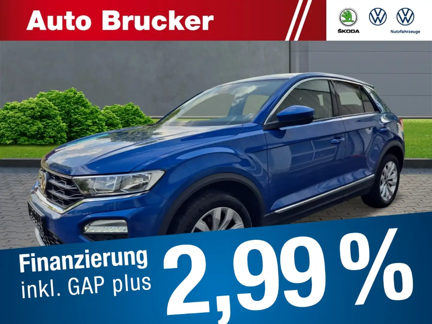 Volkswagen T-Roc Sport 2.0 TDI 7-G-DSG Sitzheizung, PDC, DAB, ALS, Azul - 1