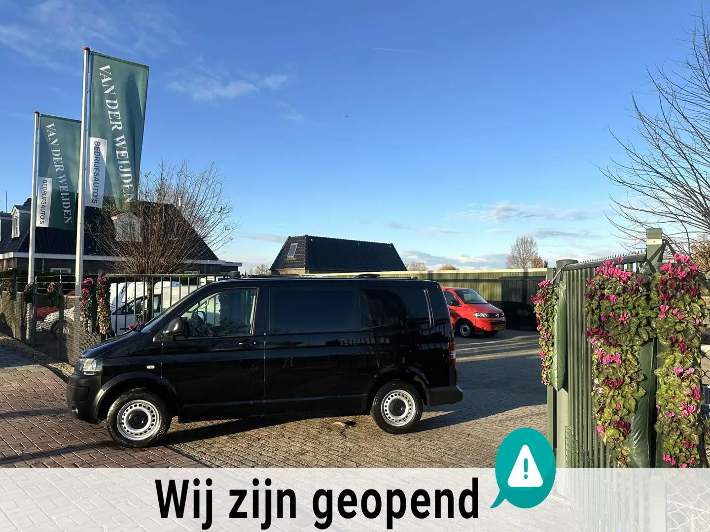 Volkswagen Transporter 2.0 TDI L1H1 AUTOMAAT Marge 98.323 km.! 140 PK!!! Zwart - 1