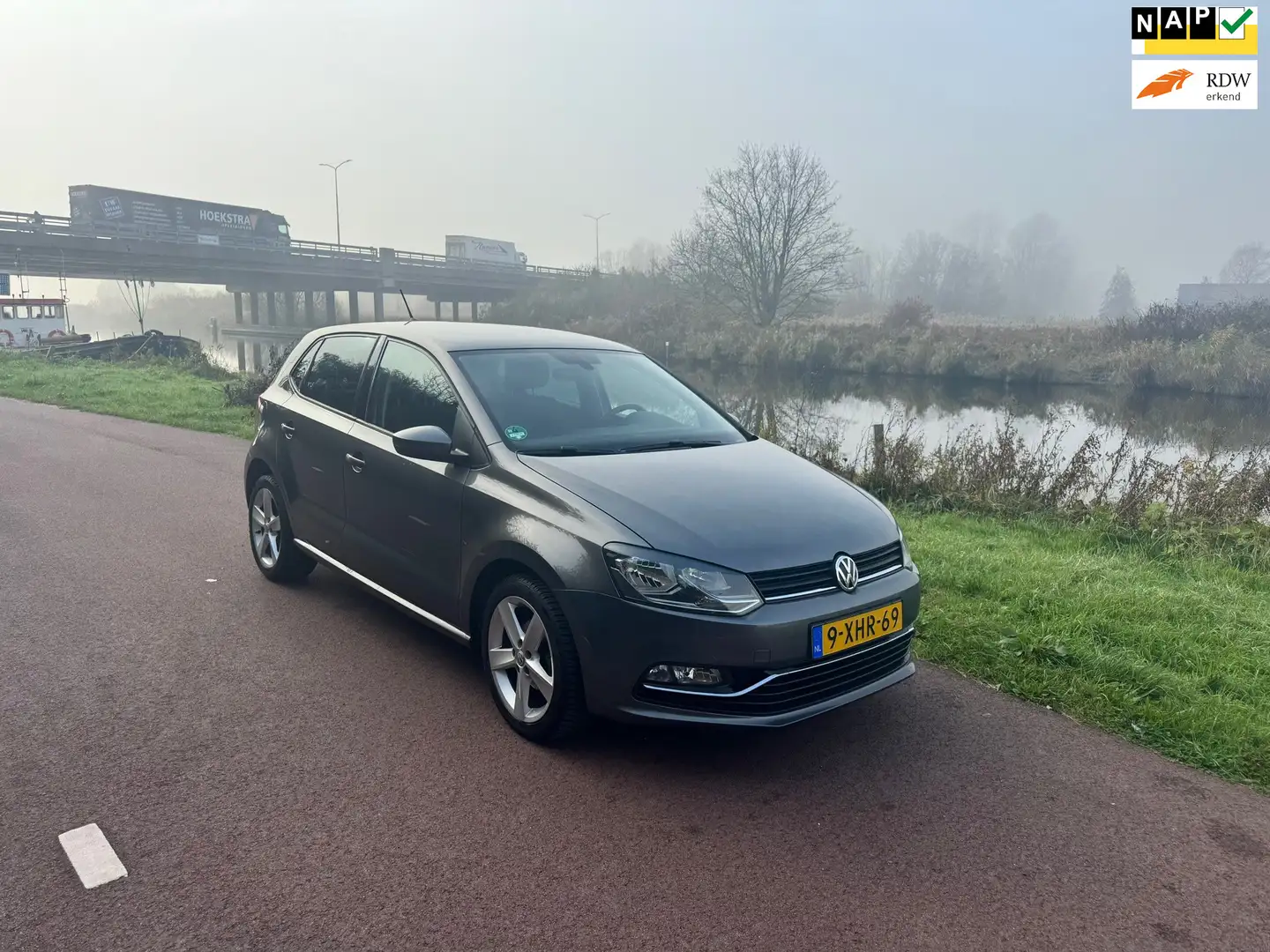 Volkswagen Polo 1.2 TSI Highline|Autom.|Dis=V.V|Luxe| Grijs - 1