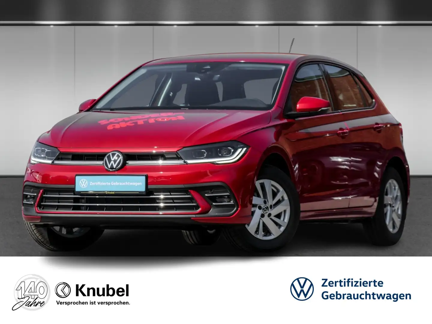 Volkswagen Polo Style 1.0 TSI DSG IQ.Light CarPlay TravelAss. A... Rot - 1