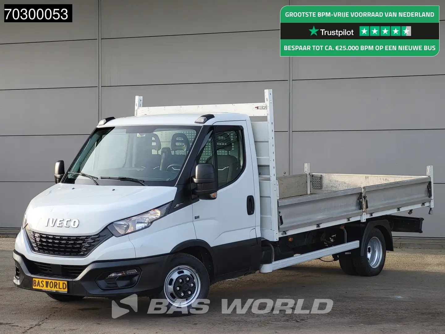 Iveco Daily 35C14 Open Laadbak 420cm Dubbellucht Airco Navi Cr Wit - 1