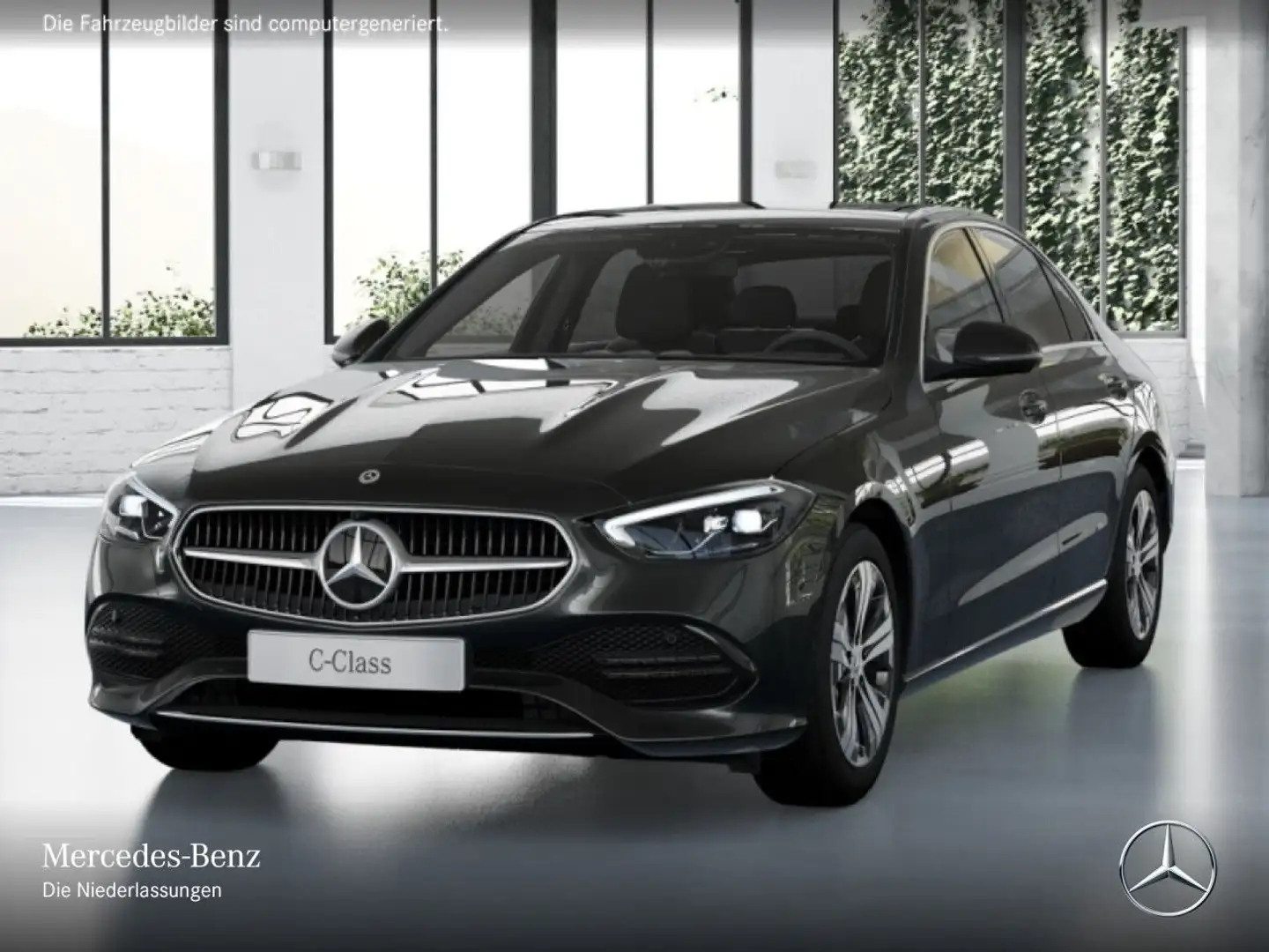 Mercedes-Benz C 180 AVANTG+PANO+360+AHK+LED+TOTW+KEYLESS+9G Grau - 2