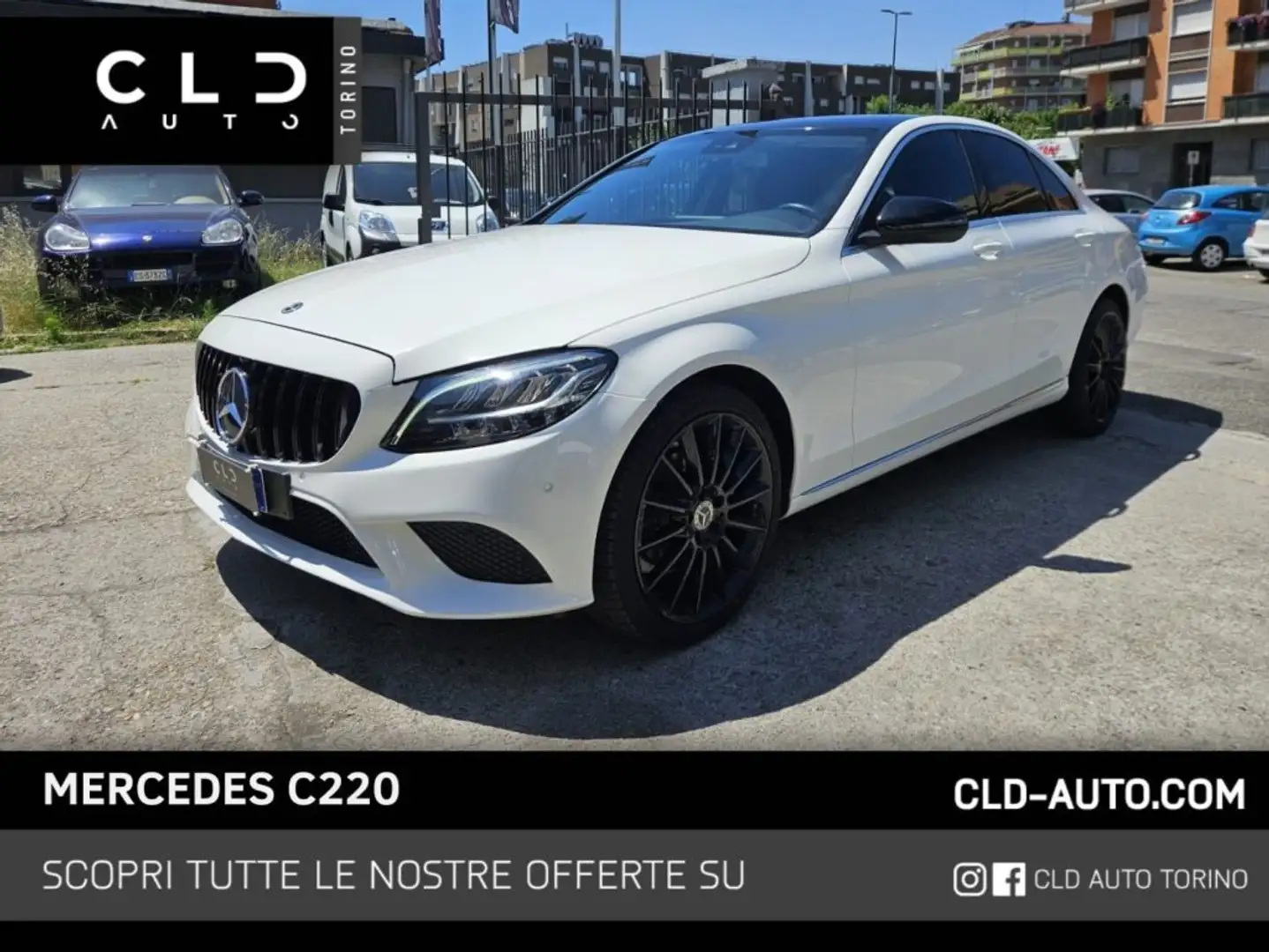 Mercedes-Benz C 220 d Auto Bianco - 1