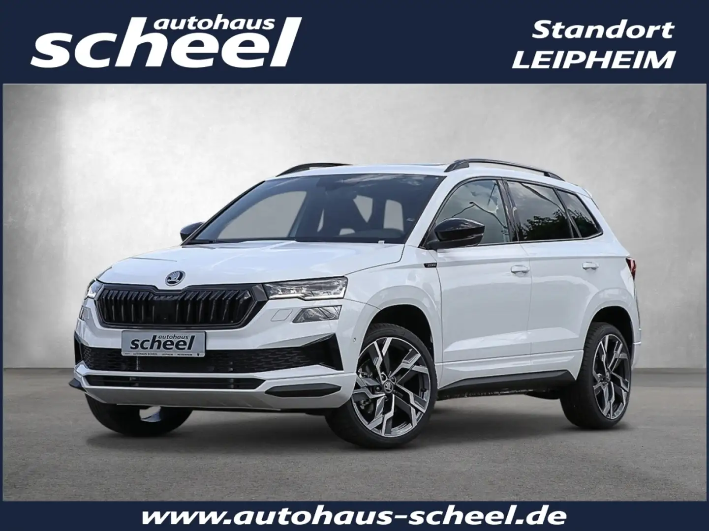 Skoda Karoq 1.5 TSI ACT Sportline 360 Pano SpurH AHK Wit - 1