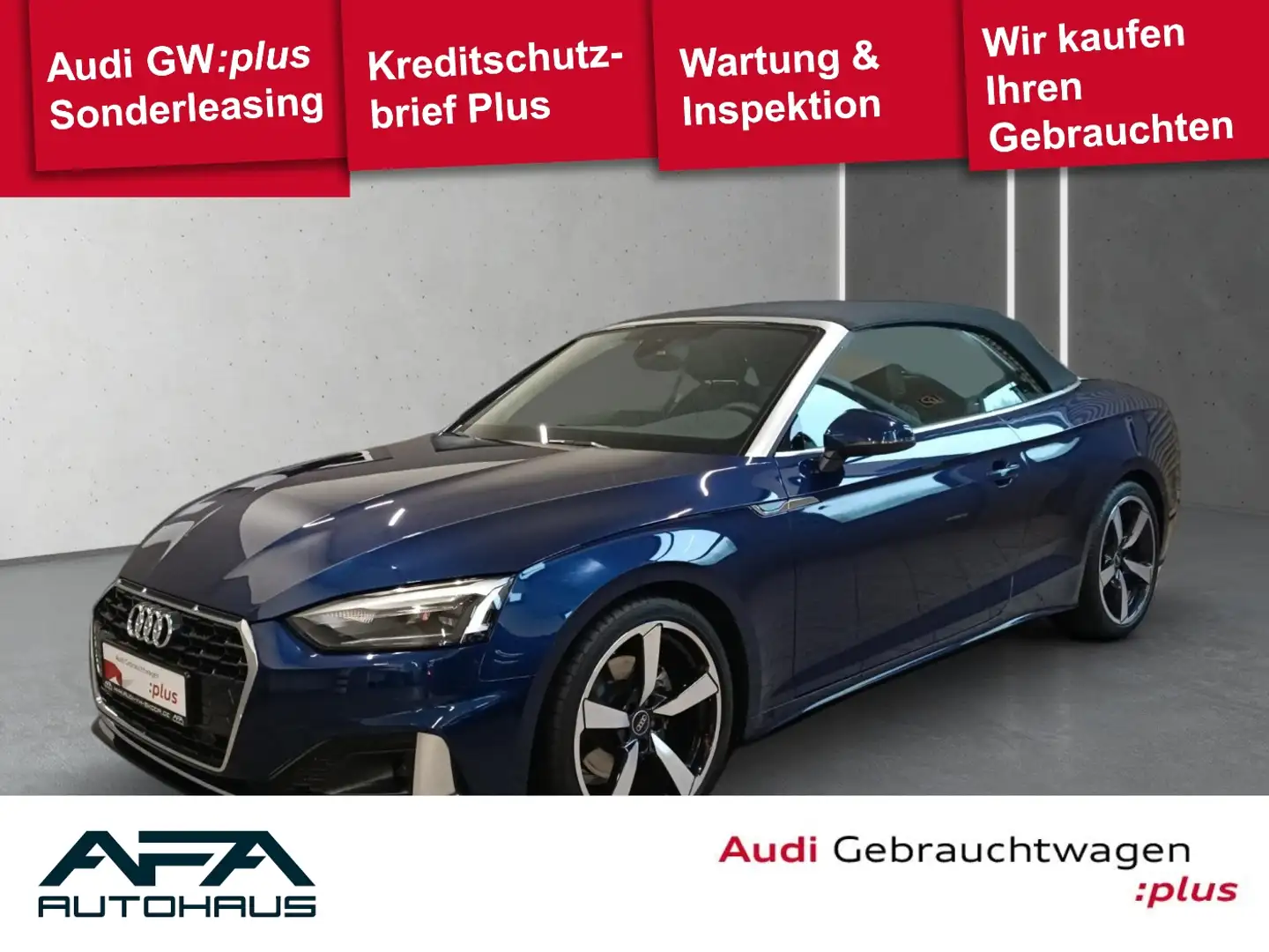 Audi A5 Cabriolet 35 TFSI advanced S tronic AHK*NAVI+ Blau - 1