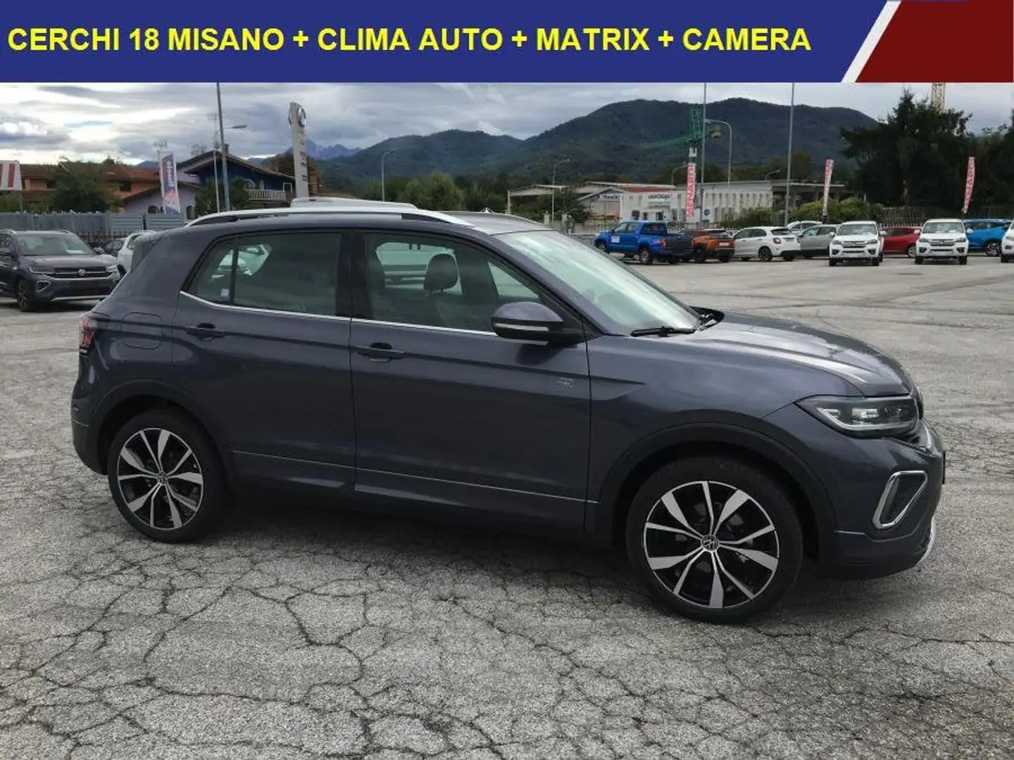 Volkswagen T-Cross 1.0 TSI 115 CV R-Line FARI LED MATRIX+18"+CAMERA+ Grau - 2