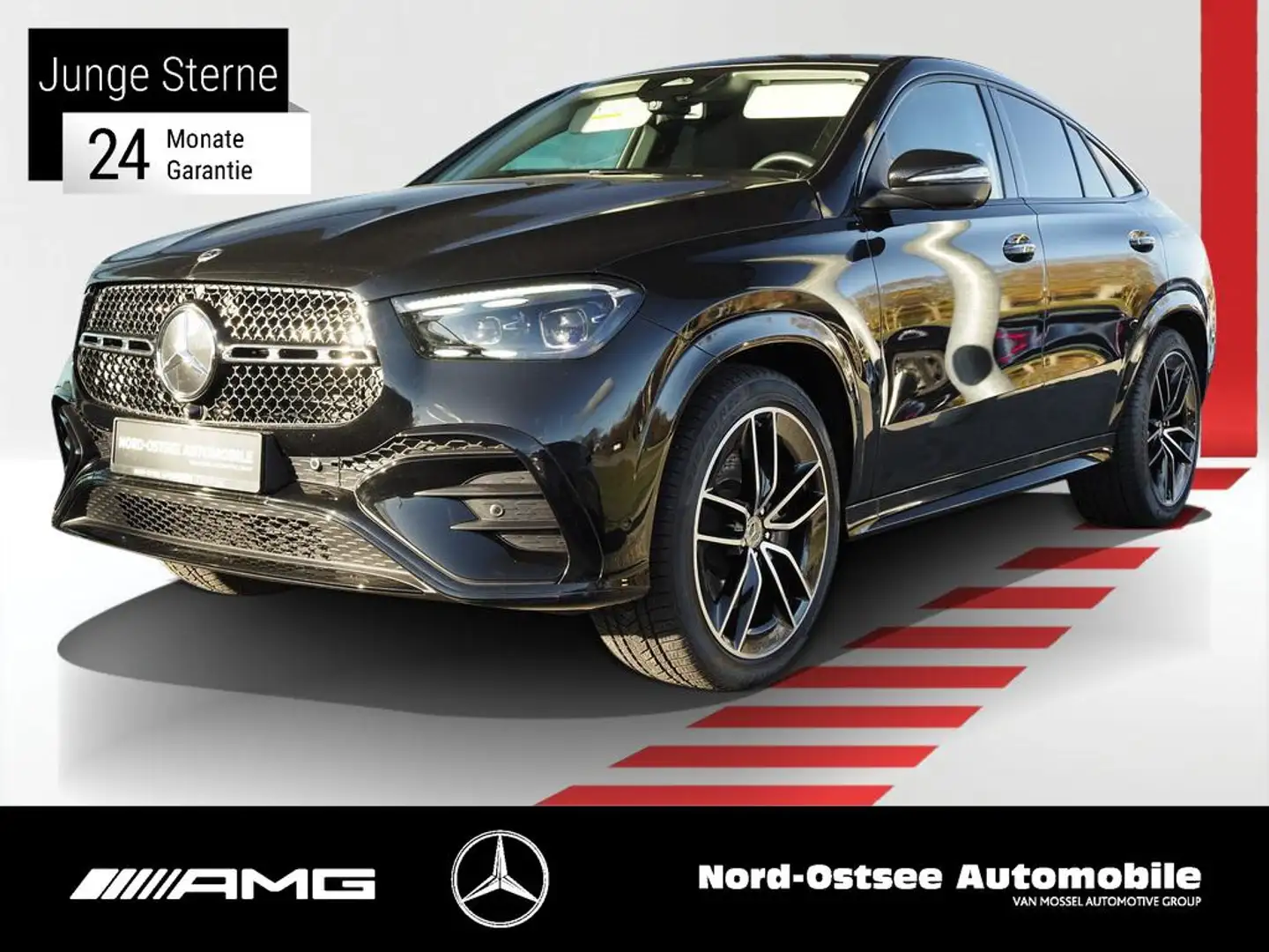 Mercedes-Benz GLE 450 d 4M Coupé AUT NAVI PANO SHZ 360°-KAM Schwarz - 1