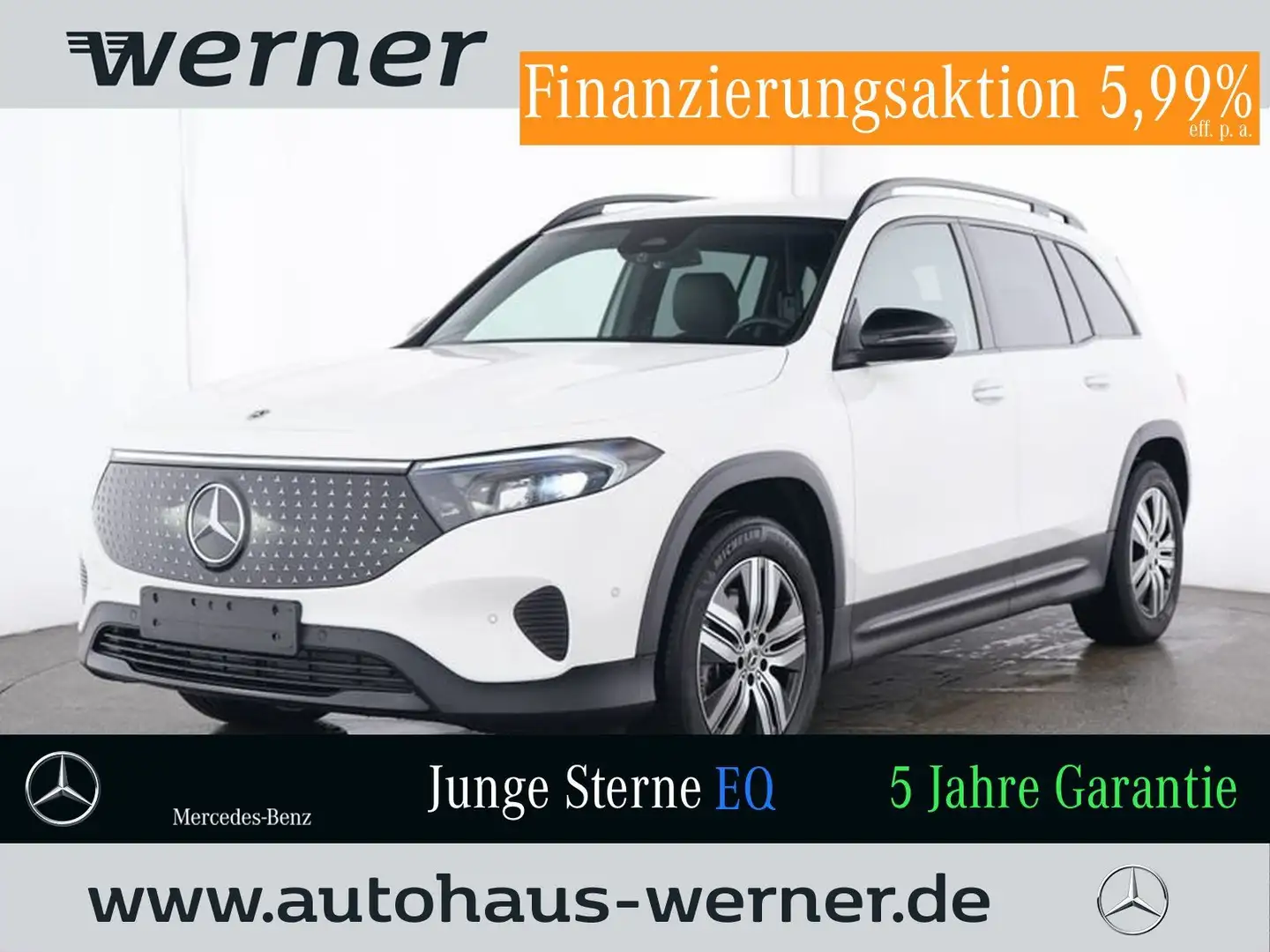Mercedes-Benz EQB 350 4M EL-ART-ADVANCED+ NIGHT AHK DISTRONIC Weiß - 1