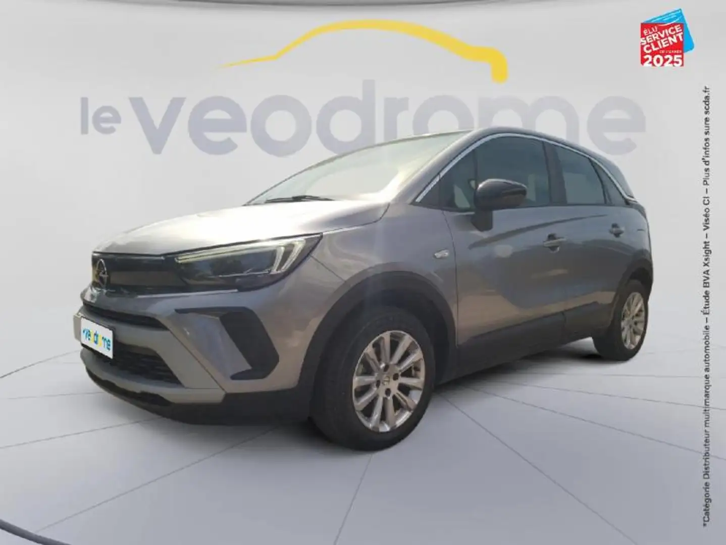 Opel Crossland 1.2 Turbo 110ch Elegance Gris - 1