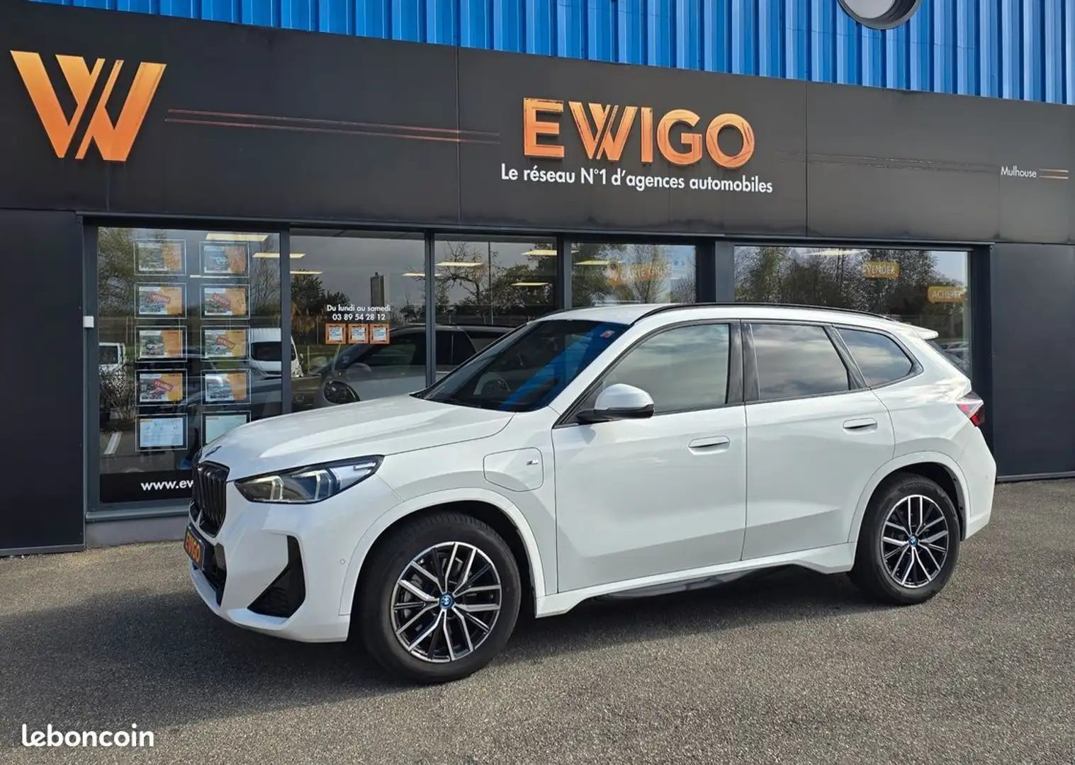 BMW X1 xdrive 25e 245ch m sport + attelage-immat fr Blanc - 1