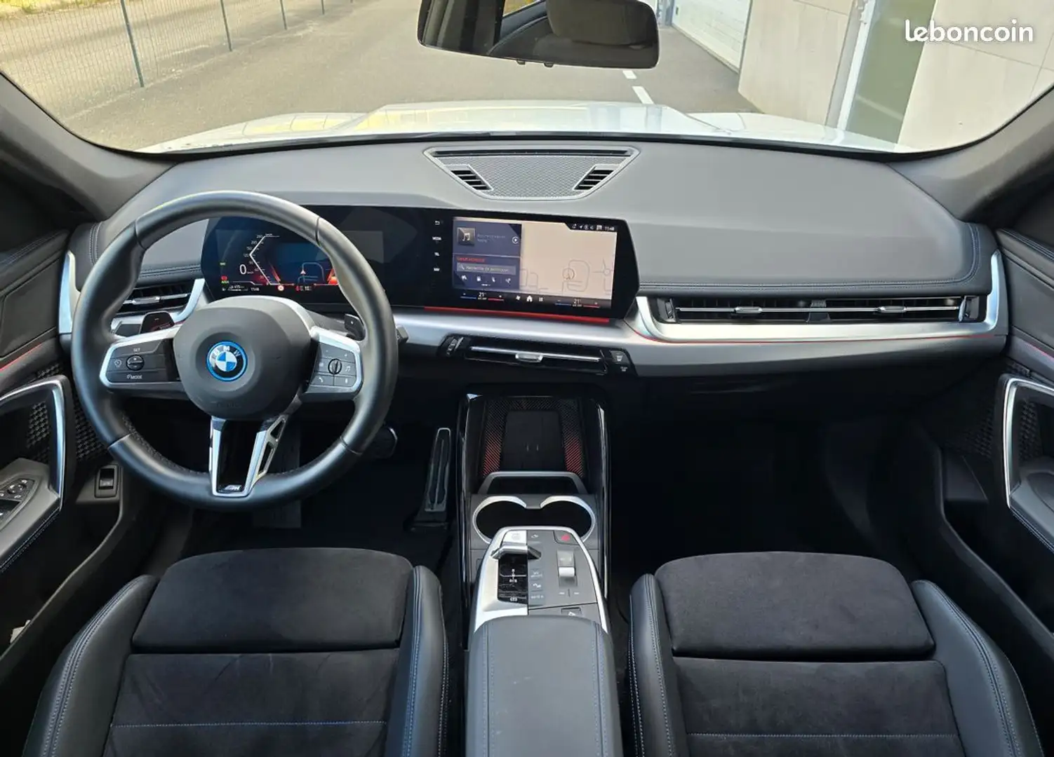 BMW X1 xdrive 25e 245ch m sport + attelage-immat fr Blanc - 2