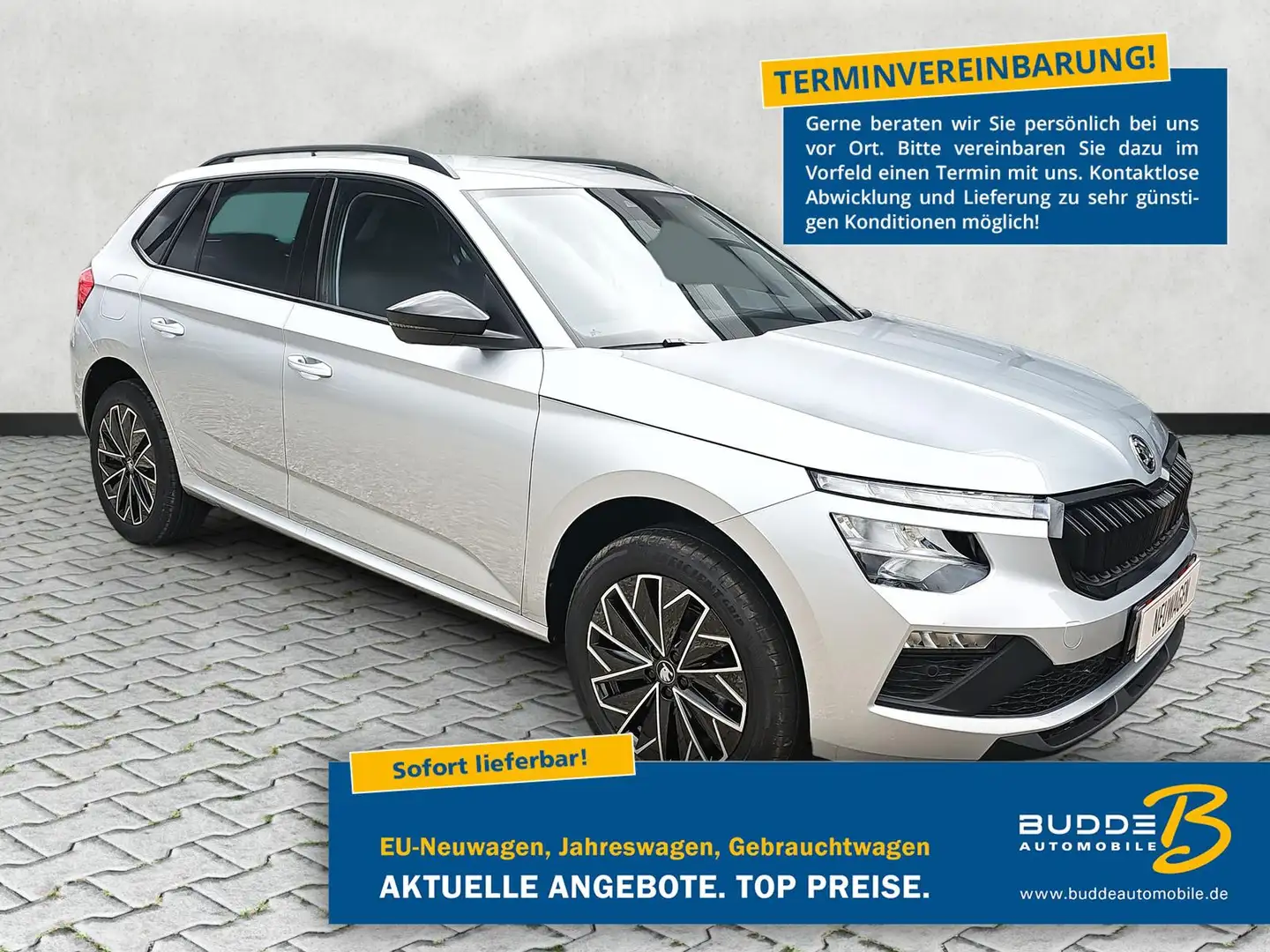 Skoda Kamiq 1.0 TSI DSG Selection Kamera / Kessy / 17" Stříbrná - 1
