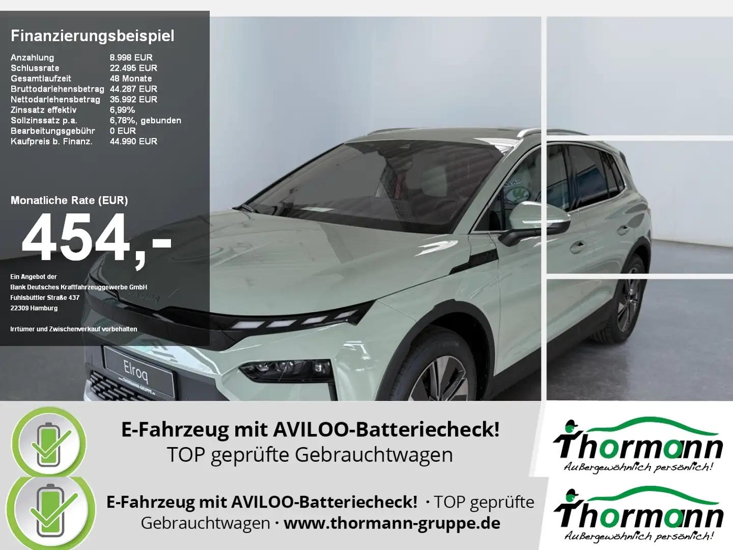 Skoda Elroq 85 Lodge 4x Sitzheiz.,Rückfahrkamera,Navi Vert - 1
