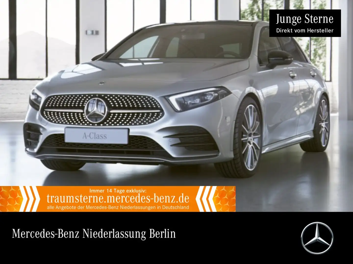 Mercedes-Benz A 180 AMG+NIGHT+PANO+MULTIBEAM+KAMERA+19"+TOTW+7G Silber - 1