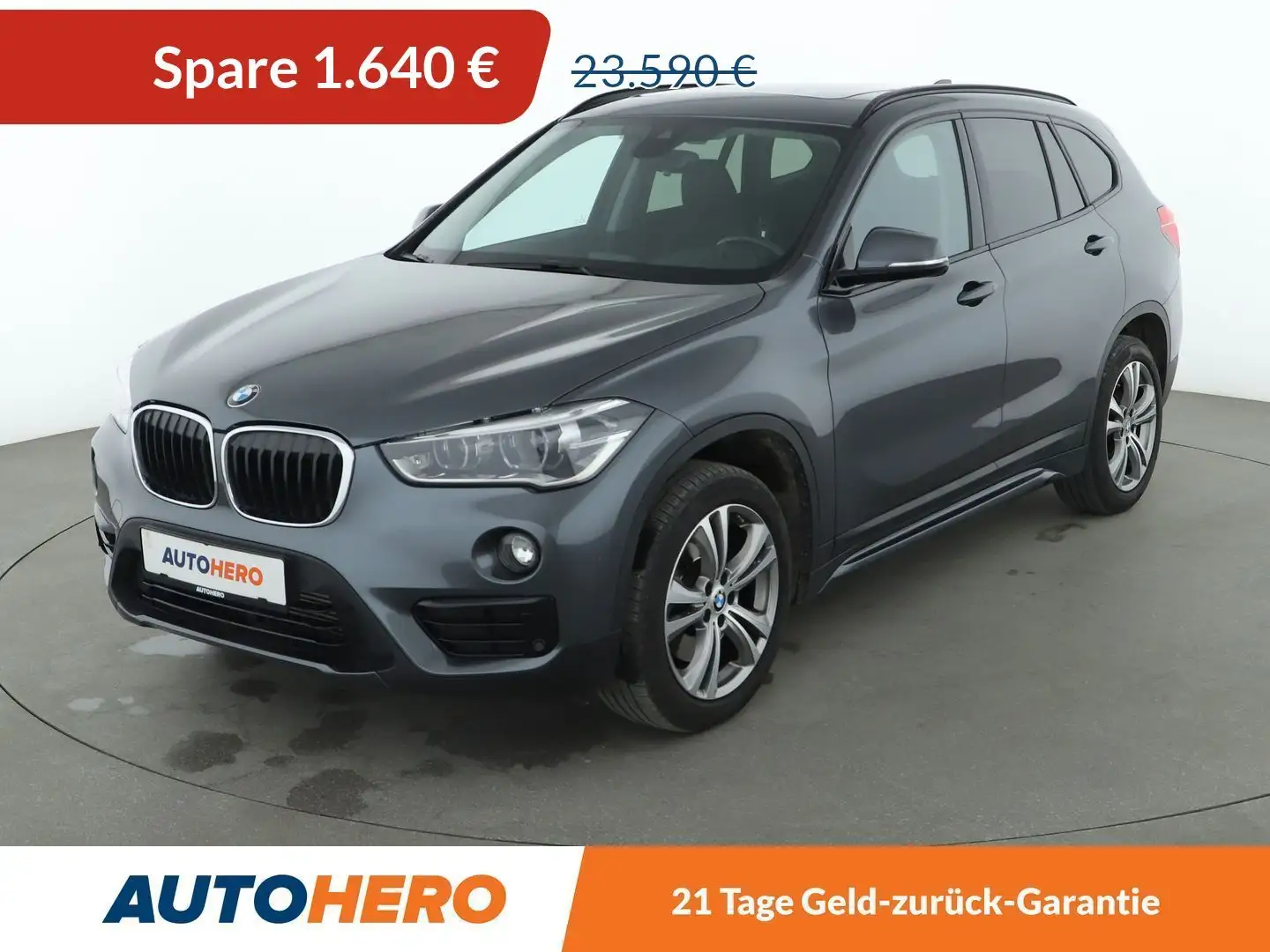 BMW X1 xDrive 20i Sport Line Aut.*NAVI*LED*CAM*SHZ*ACC* Grau - 1