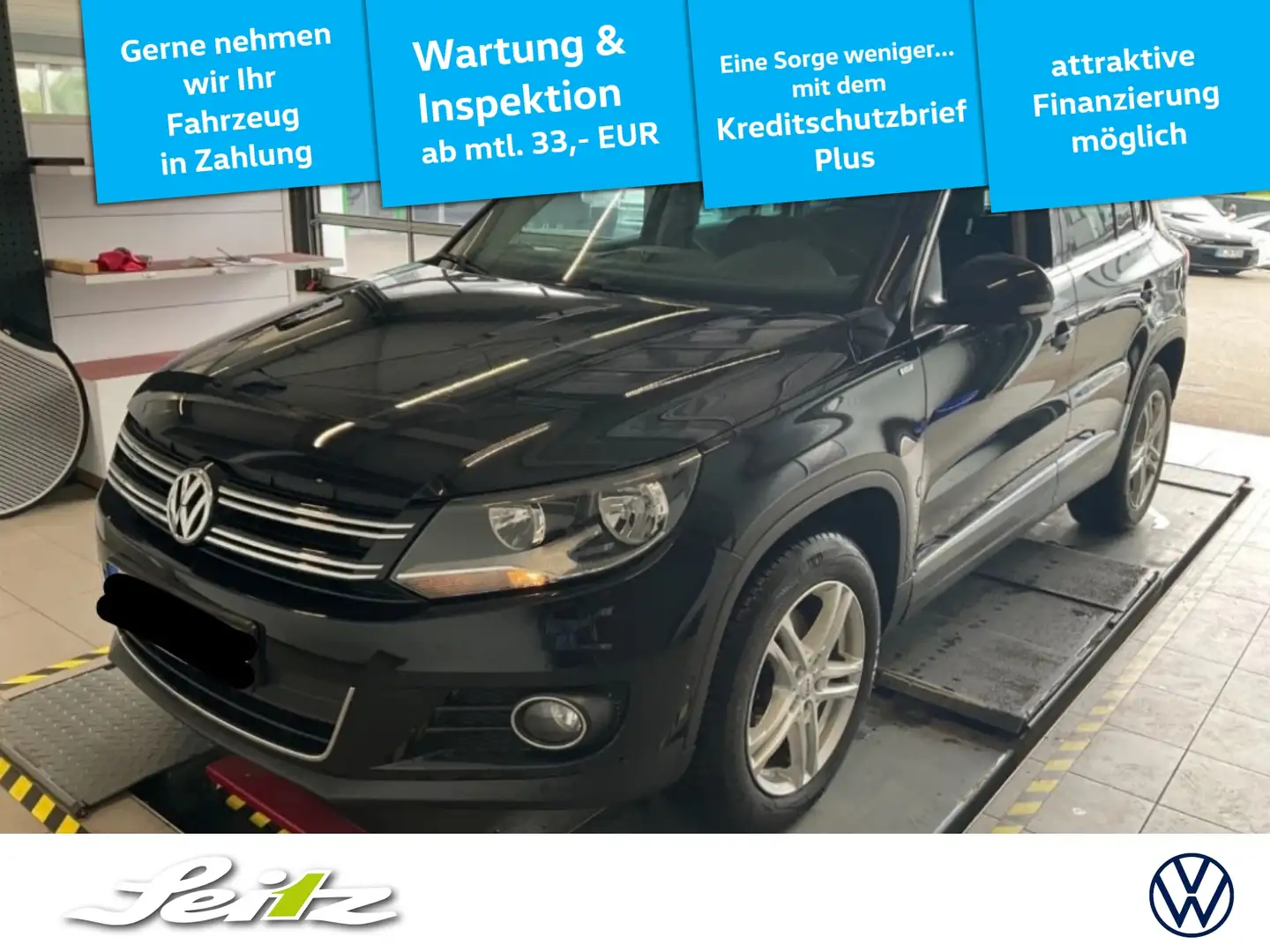 Volkswagen Tiguan 2.0 TDI 4M Cup Sport & Style *AHK*NAVI*PDC*SITZH* Schwarz - 1