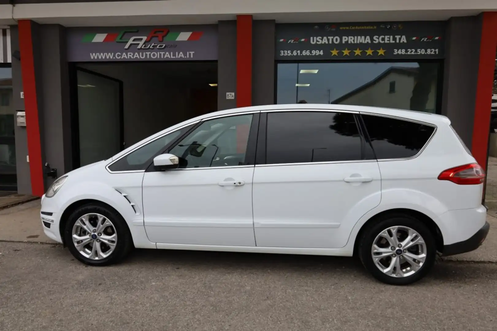 Ford S-Max 2.0 TDCi 163CV AUTOMATICA Pelle Tel CD/Mp3 Euro5 Bianco - 2